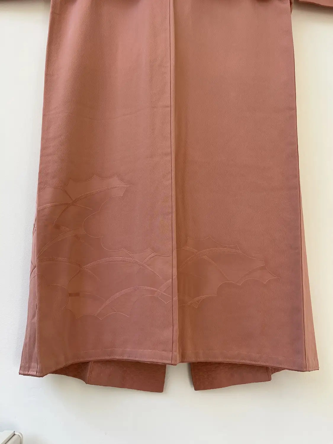 Vintage Iromuji-Kimono - Rosa Seigaiha und Wolken - Halleluja original arrangiert