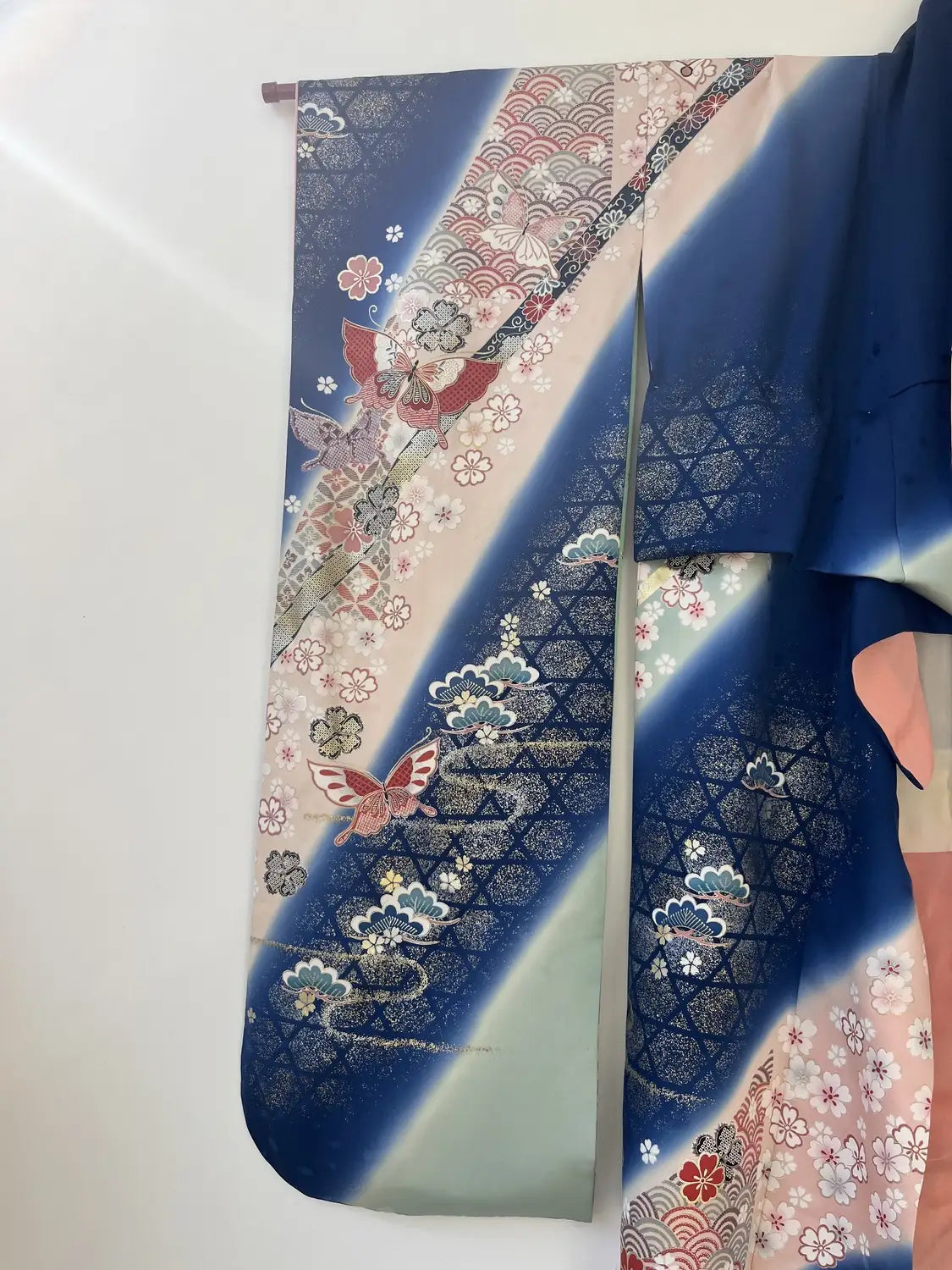 Vintage Furisode – Kirschblüten und Schmetterlinge in der Milchstraße – Halleluja original arrangiert