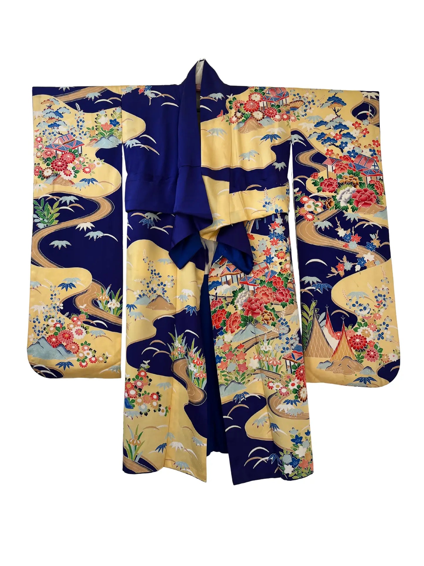 Vintage Furisode - Prachtig bergdorp - Hallelujah origineel arrangement