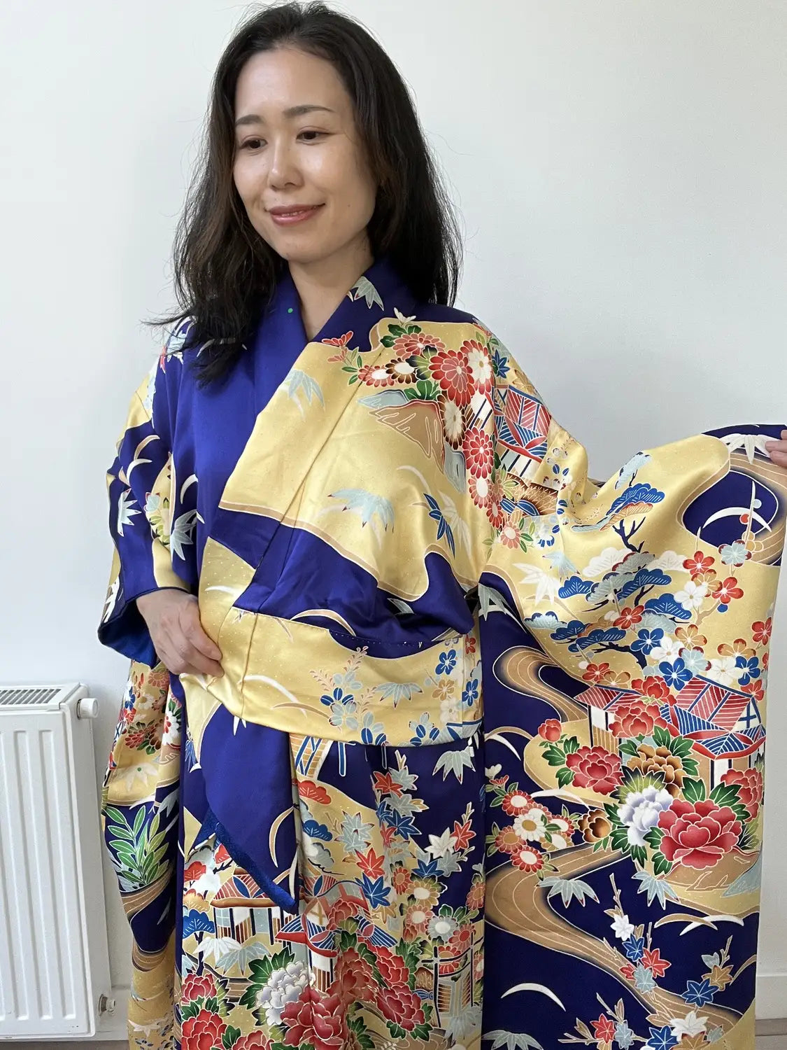 Vintage Furisode - Prachtig bergdorp - Hallelujah origineel arrangement