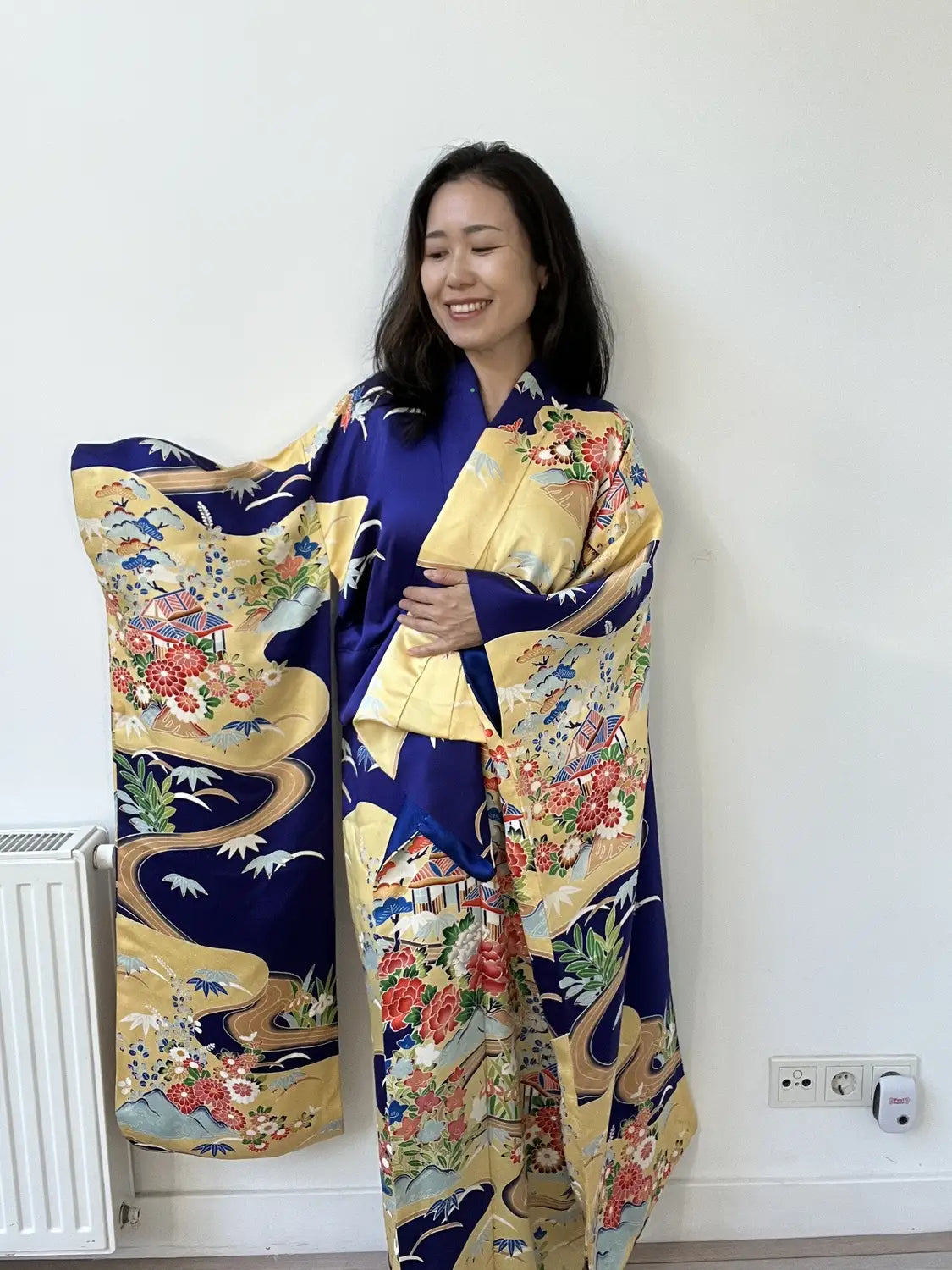 Vintage Furisode - Prachtig bergdorp - Hallelujah origineel arrangement