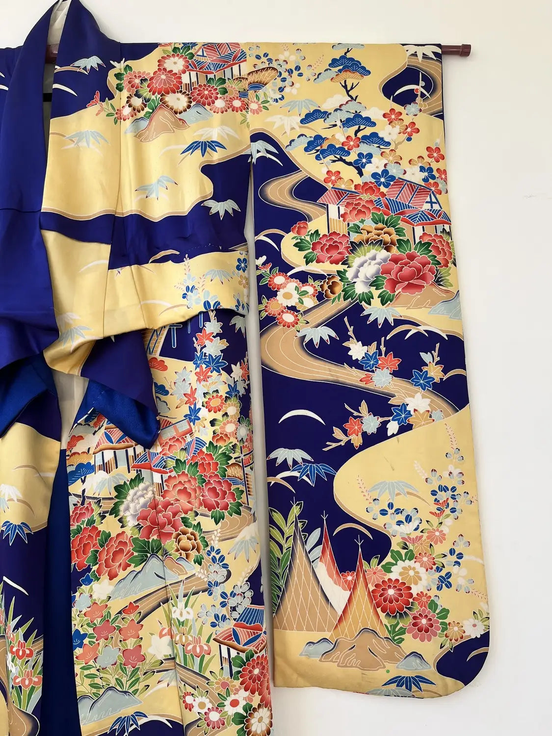 Vintage Furisode - Prachtig bergdorp - Hallelujah origineel arrangement