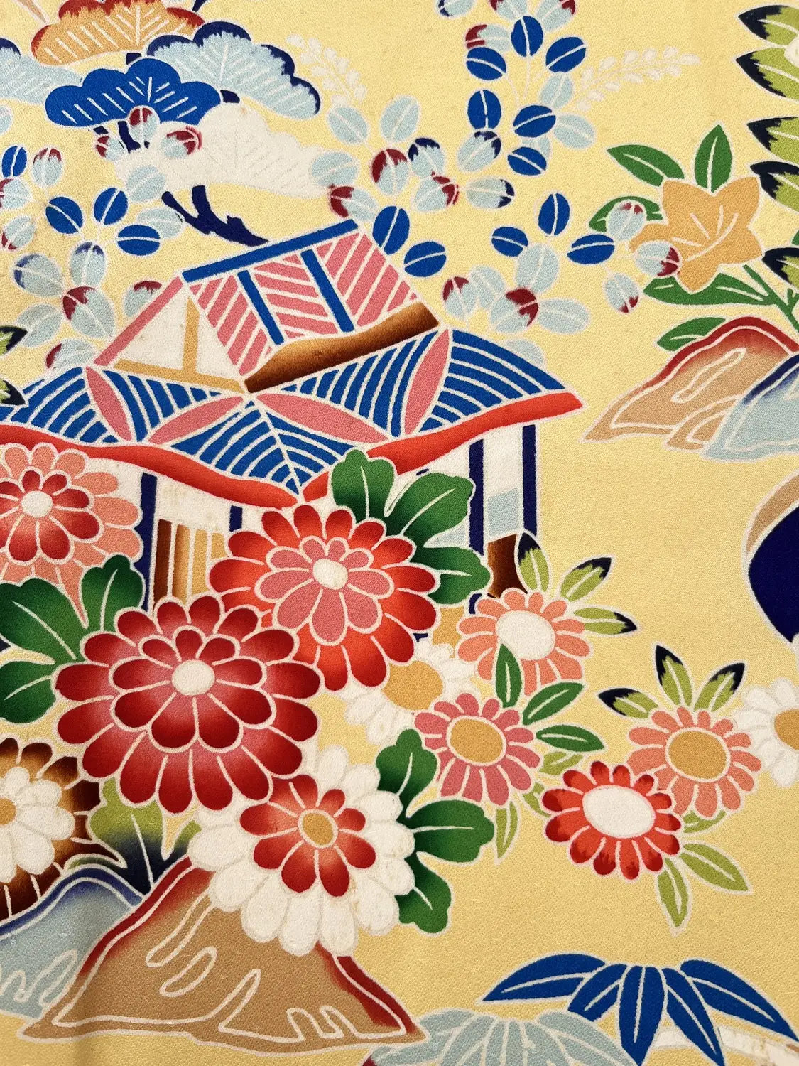 Vintage Furisode - Prachtig bergdorp - Hallelujah origineel arrangement