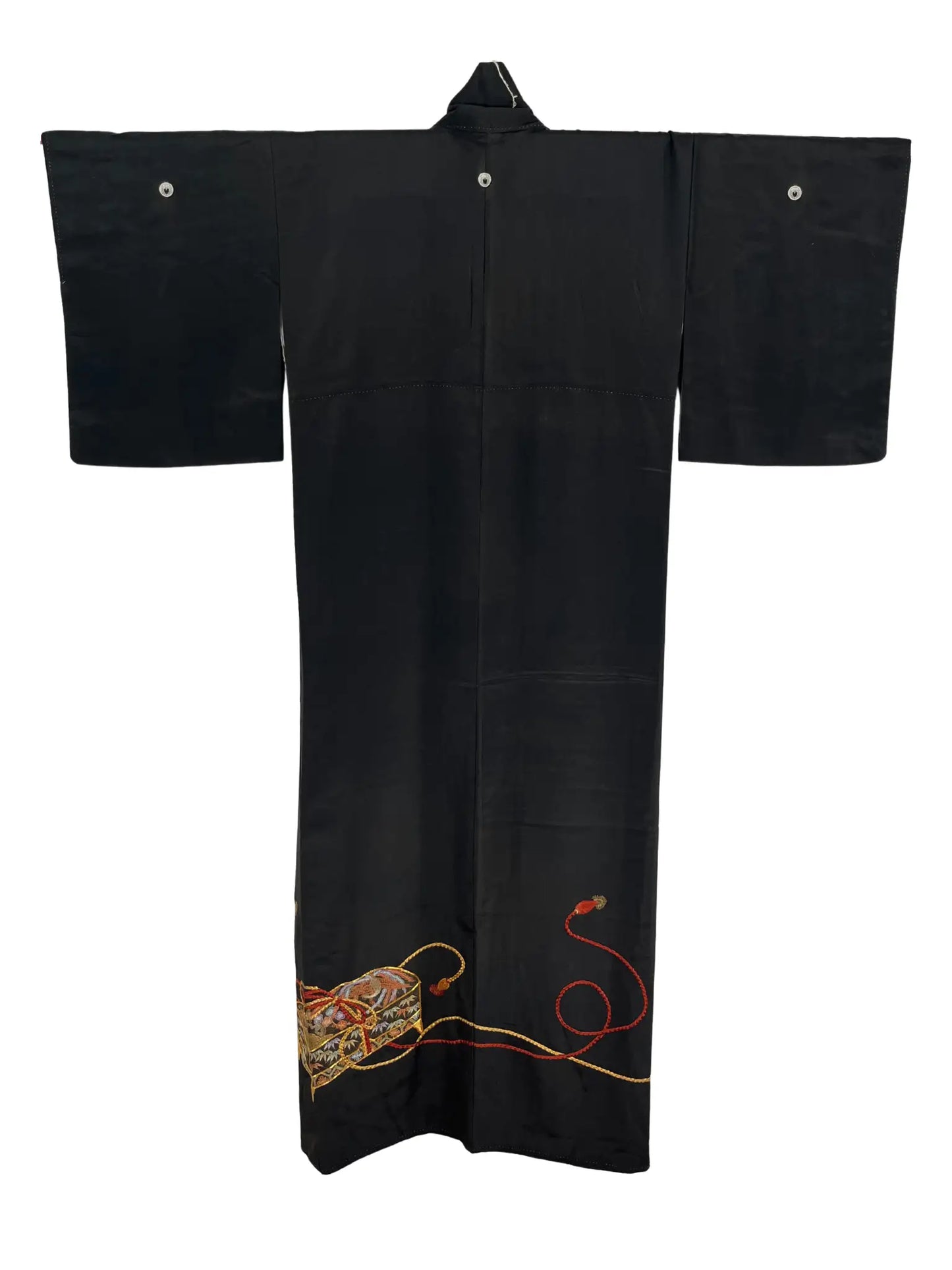 Vintage black tomesode - The Embroidered Scent Box -