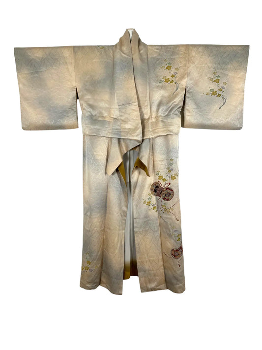Vintage homongi kimono - Gold Tsuzumi - Hallelujah original arrange