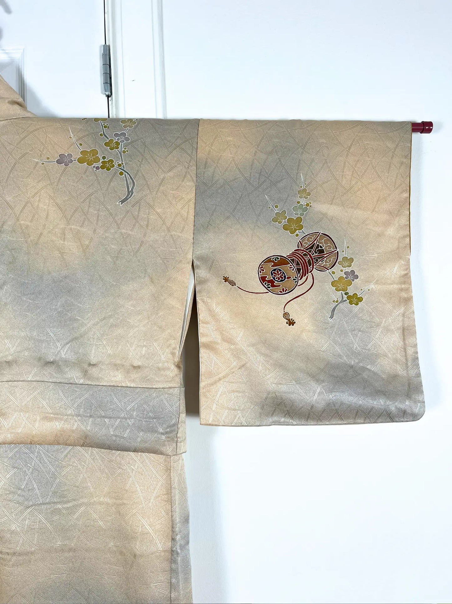 Vintage homongi kimono - Gold Tsuzumi - Hallelujah original arrange