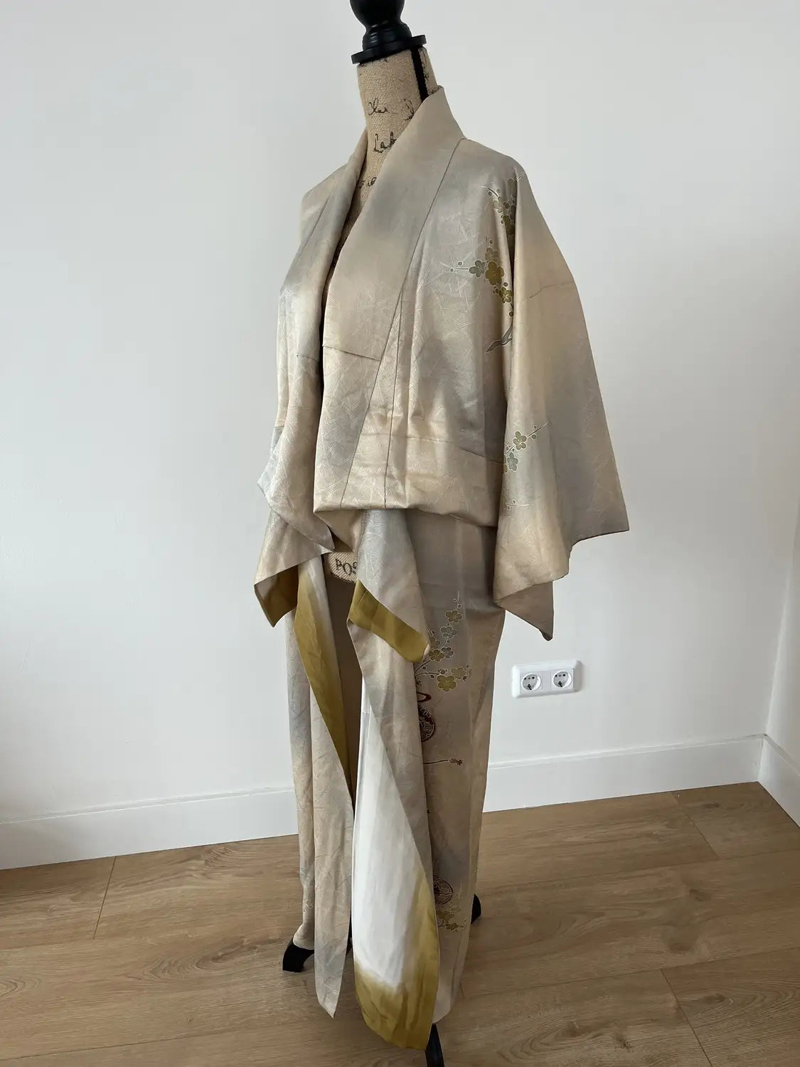 Vintage homongi kimono - Gold Tsuzumi - Hallelujah original arrange