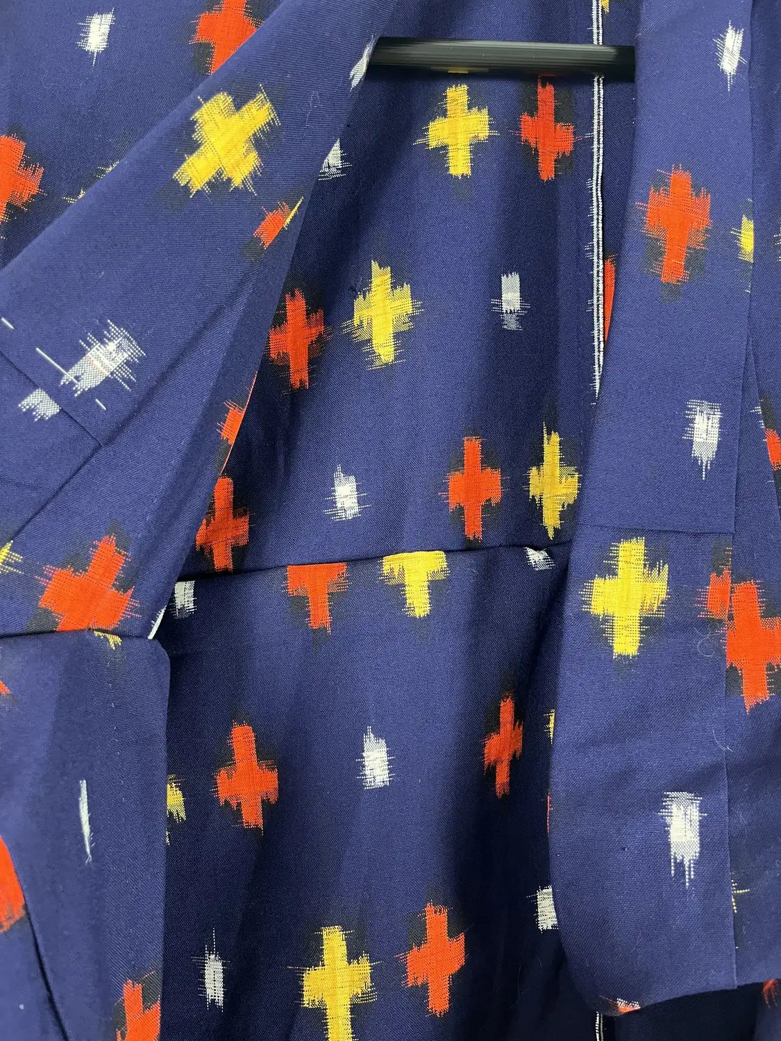 Vintage tsumugi kimono - Navy Kasuri kruispatroon - Hallelujah origineel arrangement