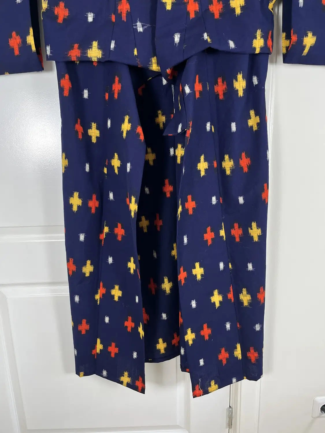 Vintage tsumugi kimono - Navy Kasuri kruispatroon - Hallelujah origineel arrangement