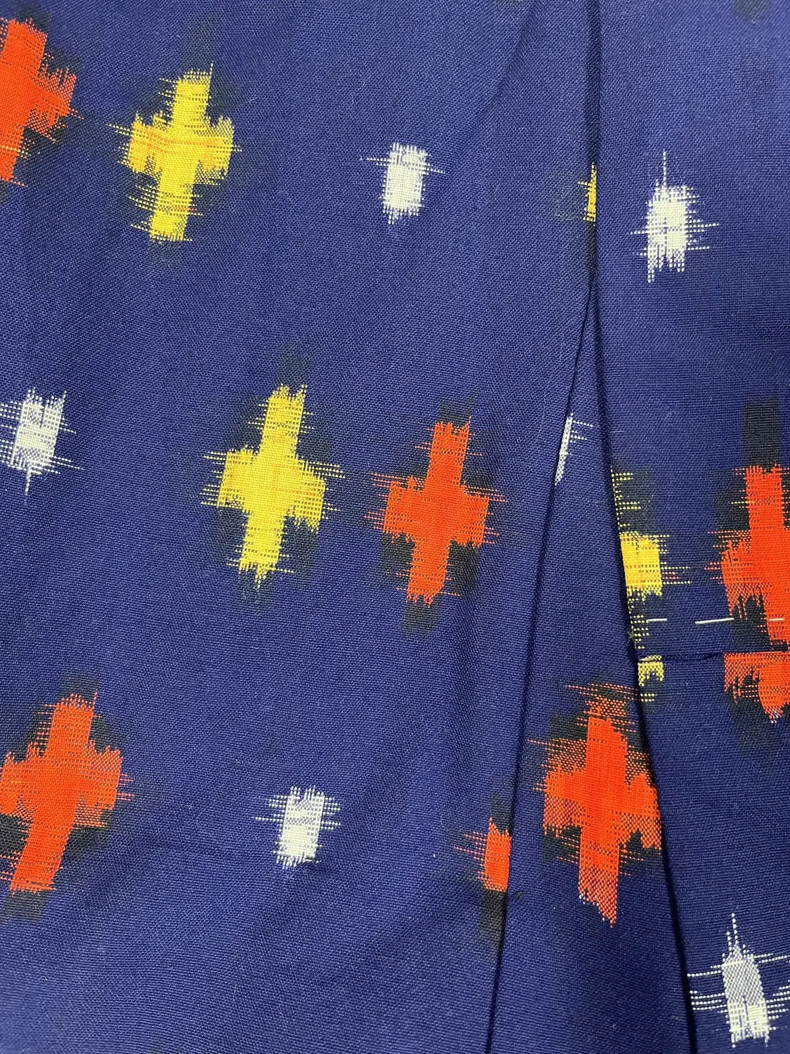 Vintage tsumugi kimono - Navy Kasuri kruispatroon - Hallelujah origineel arrangement