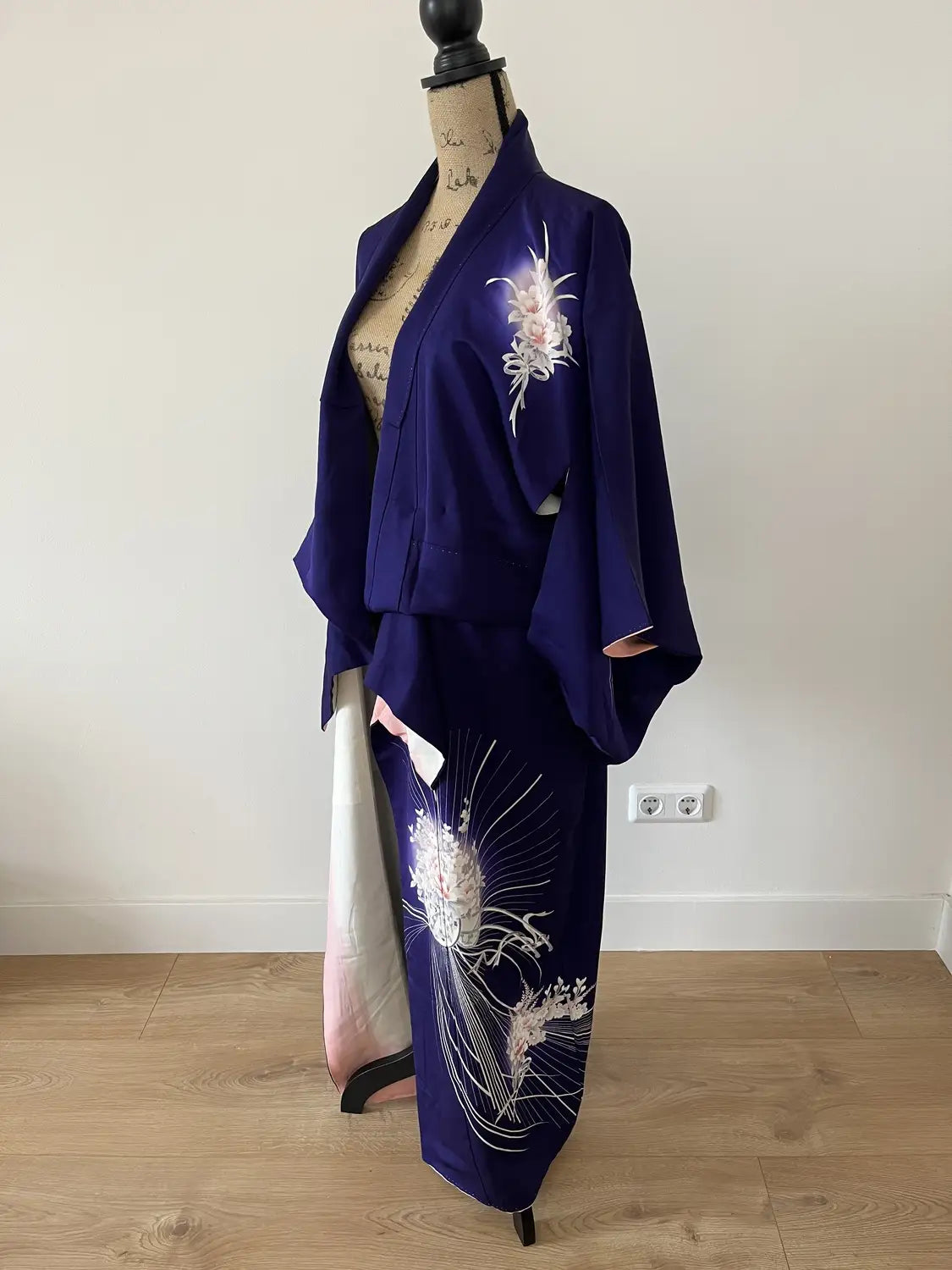 Vintage Hoongi kimono - Het betoverende bloemenboeket - Hallelujah origineel arrangement