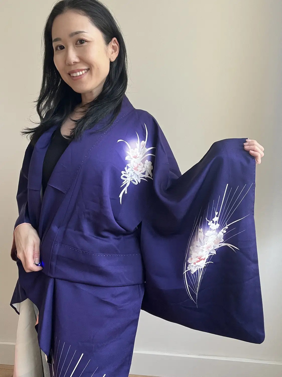 Vintage Hoongi kimono - Het betoverende bloemenboeket - Hallelujah origineel arrangement