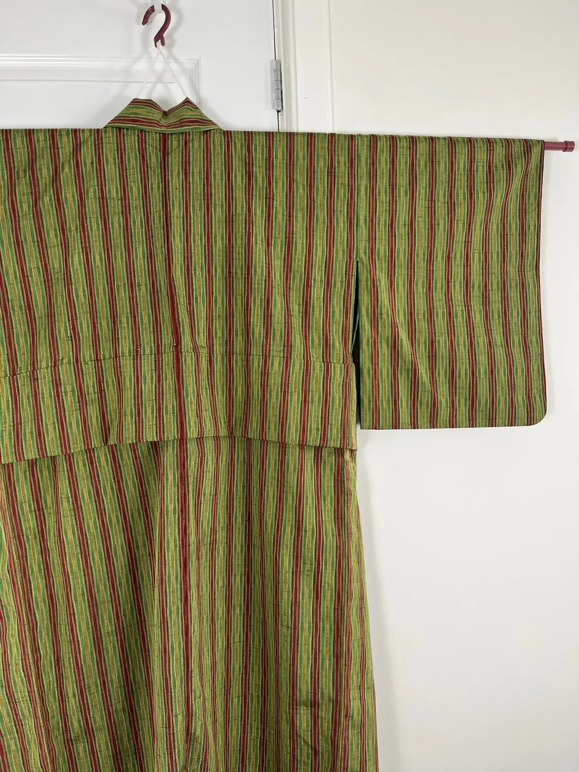 Vintage tsumugi kimono - Matcha & Azuki- Hallelujah origineel arrangement