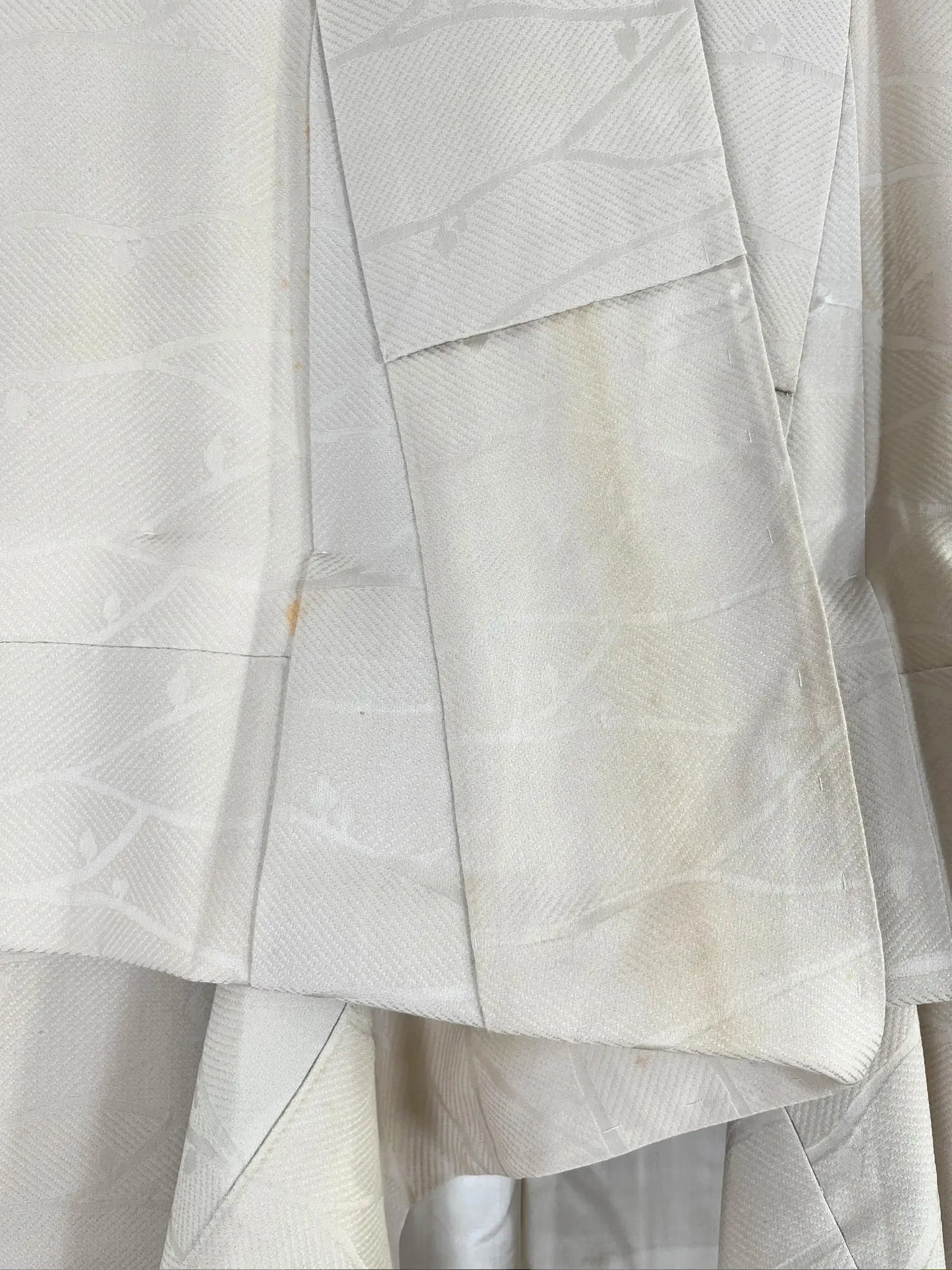 Vintage Homongi kimono - Wabi-sabi Japanese Waterside landscape - Hallelujah original arrange