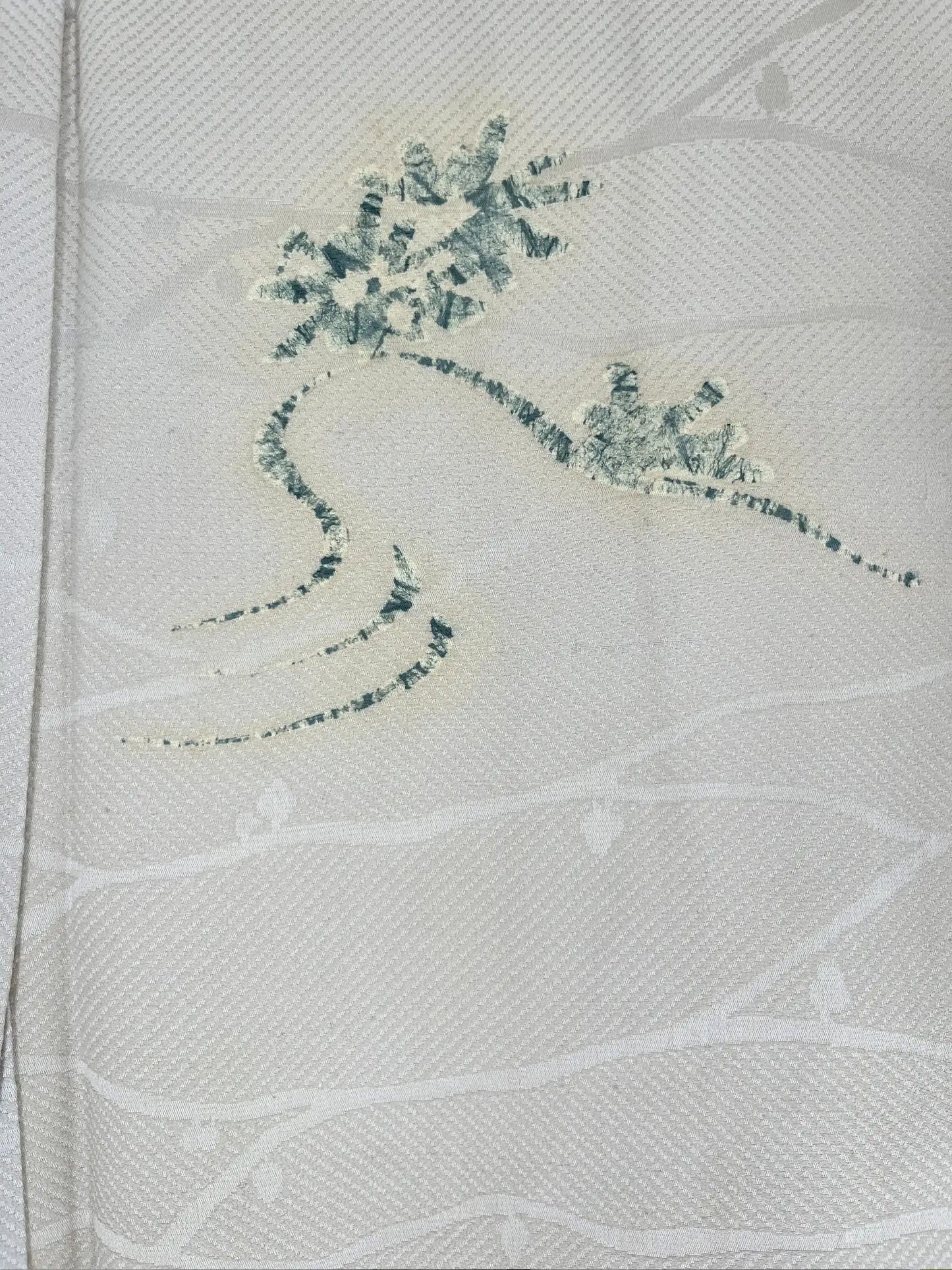 Vintage Homongi kimono - Wabi-sabi Japanese Waterside landscape - Hallelujah original arrange