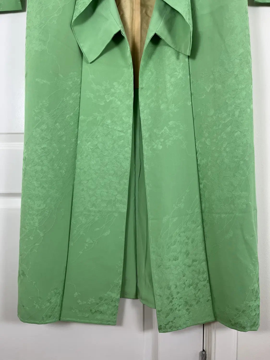 Vintage iromuji kimono - Wakakusa groen, licht lentegroen - Hallelujah origineel arrangement