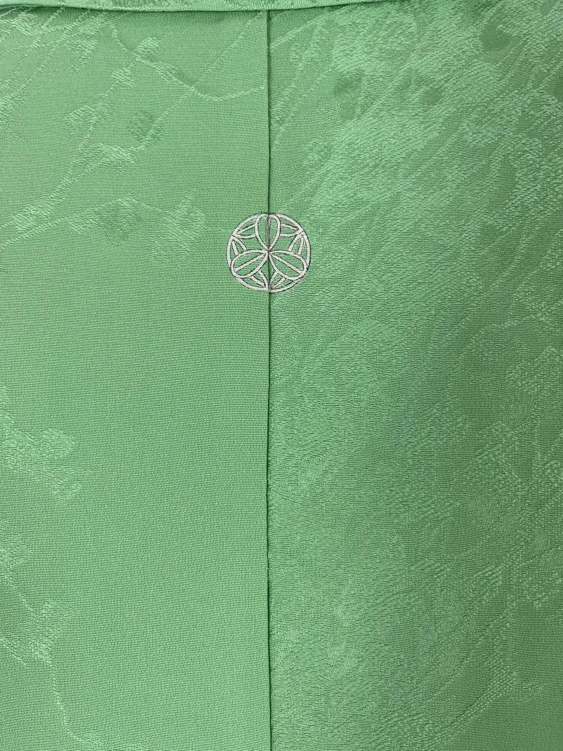 Vintage iromuji kimono - Wakakusa groen, licht lentegroen - Hallelujah origineel arrangement