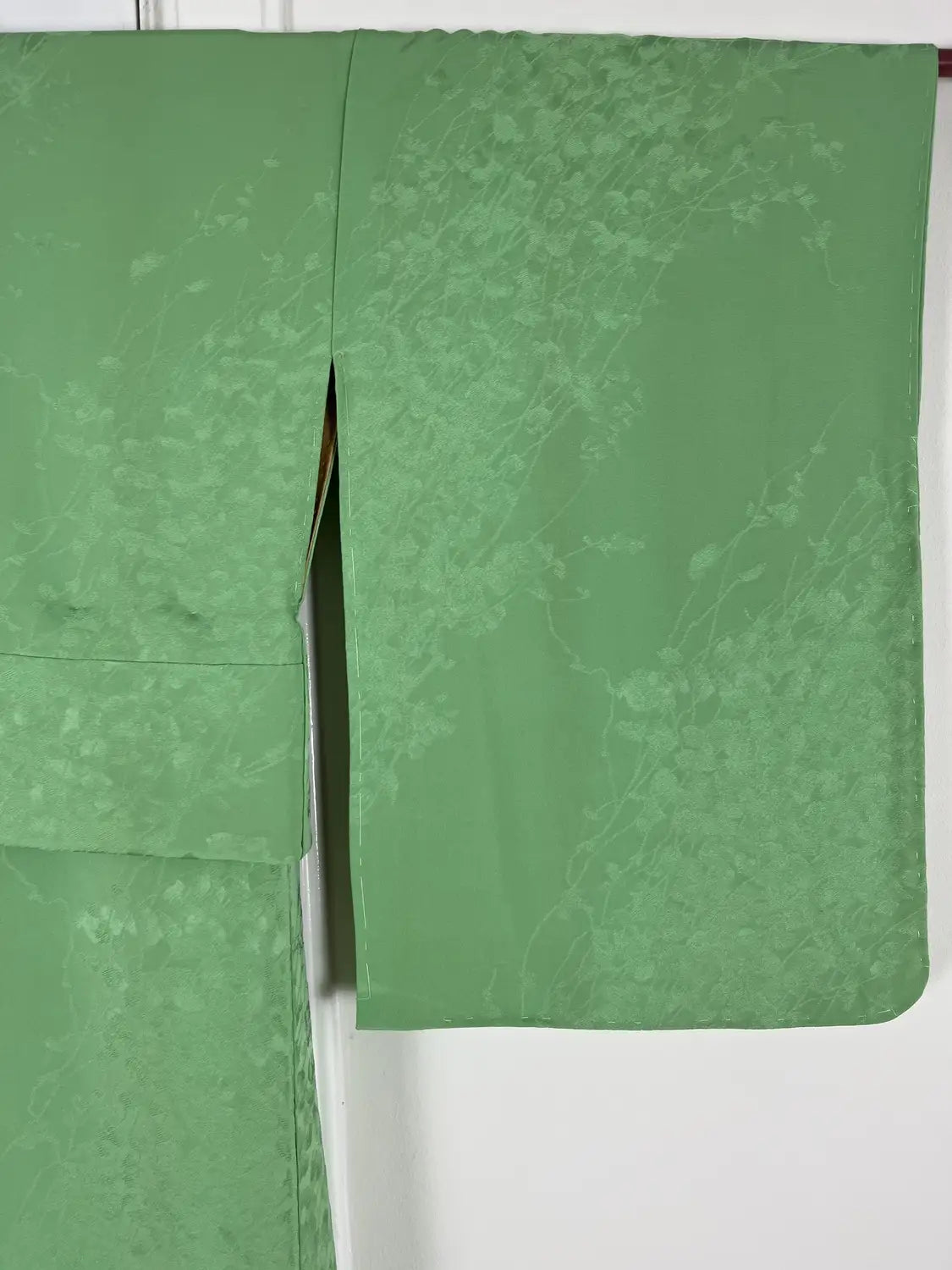 Vintage iromuji kimono - Wakakusa groen, licht lentegroen - Hallelujah origineel arrangement