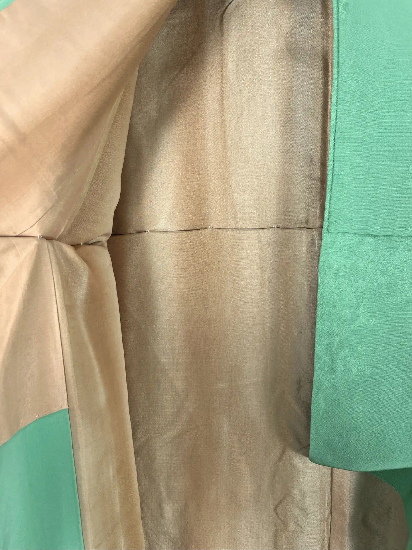 Vintage iromuji kimono - Wakakusa groen, licht lentegroen - Hallelujah origineel arrangement