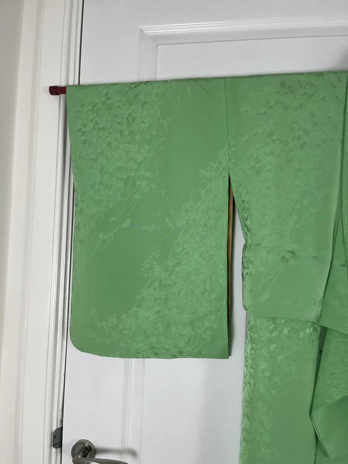 Vintage iromuji kimono - Wakakusa groen, licht lentegroen - Hallelujah origineel arrangement