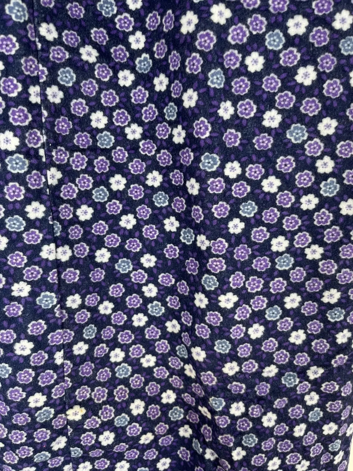 Vintage Kimono-style night robe - Navy Robe with matching sash  -