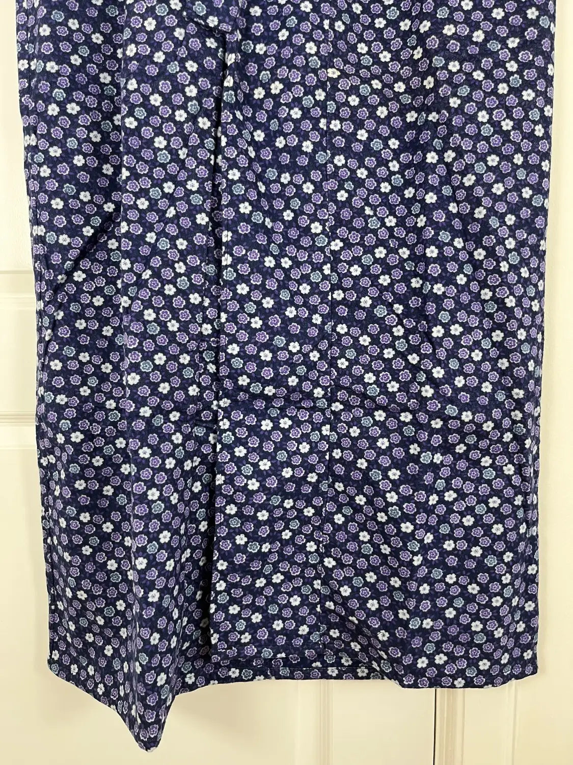 Vintage Kimono-style night robe - Navy Robe with matching sash  -