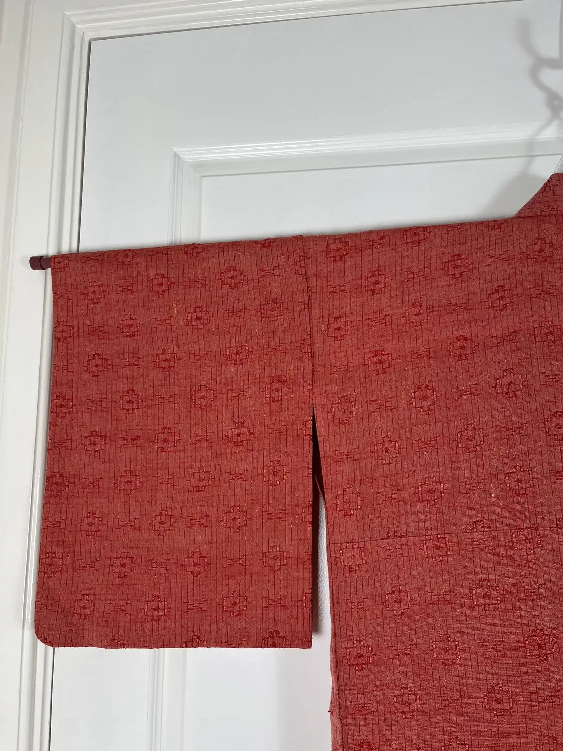 Vintage tsumugi kimono -Red Casual -
