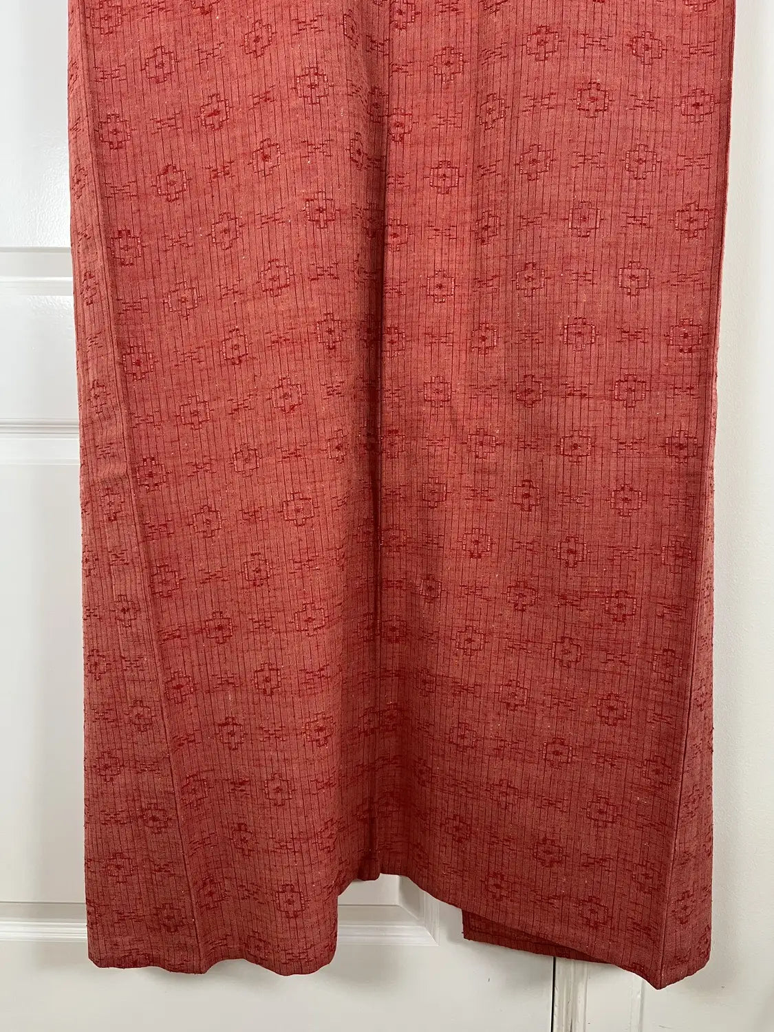 Vintage tsumugi kimono -Red Casual -