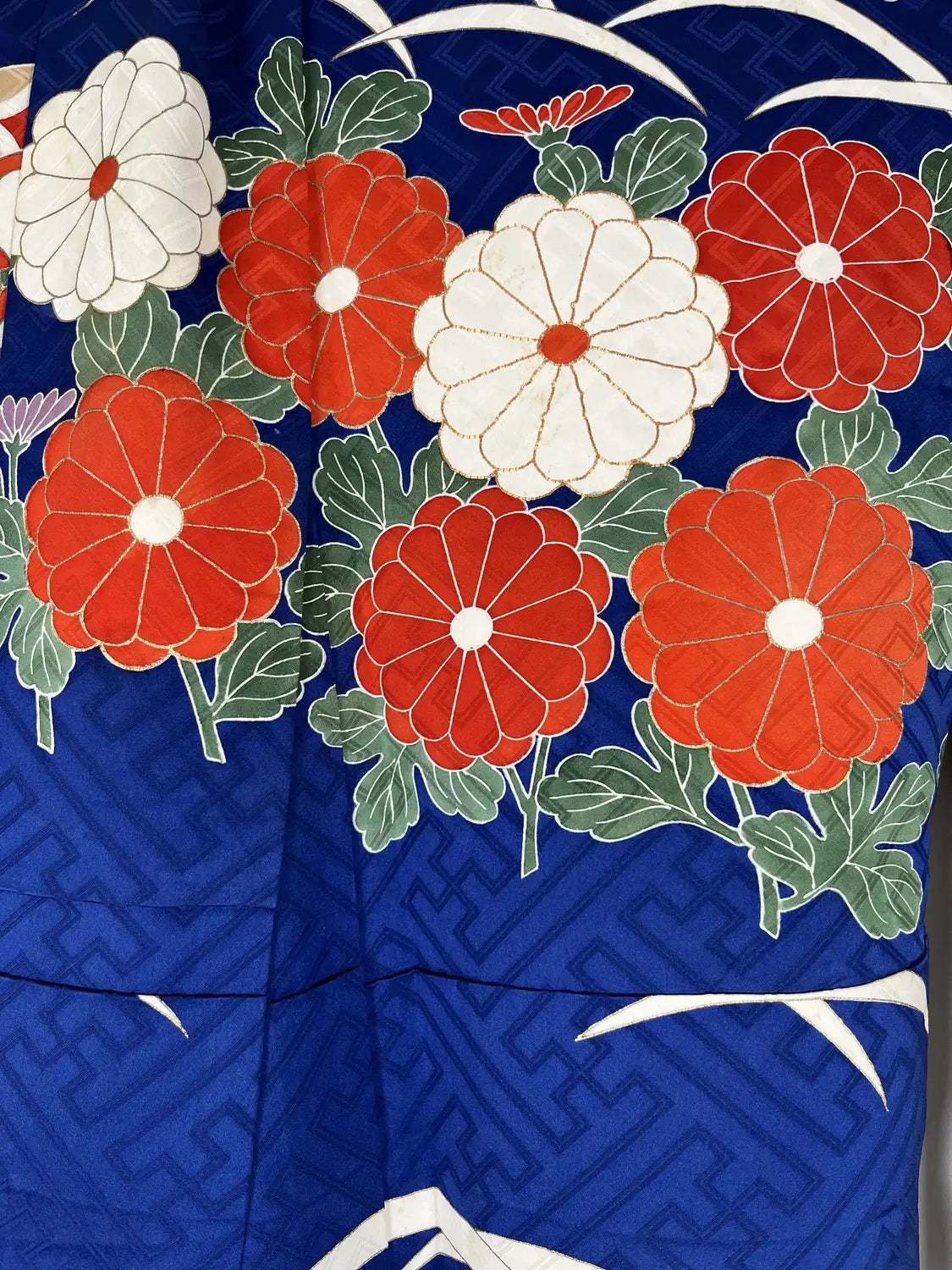 Vintage Furisode - Navy Ultimate Luxury -