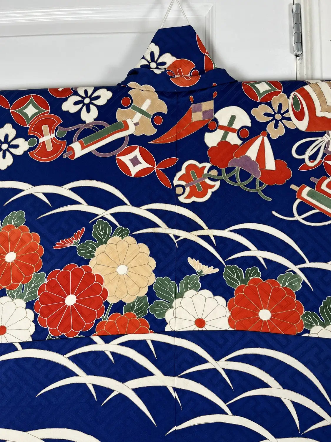 Vintage Furisode - Navy Ultimate Luxury -