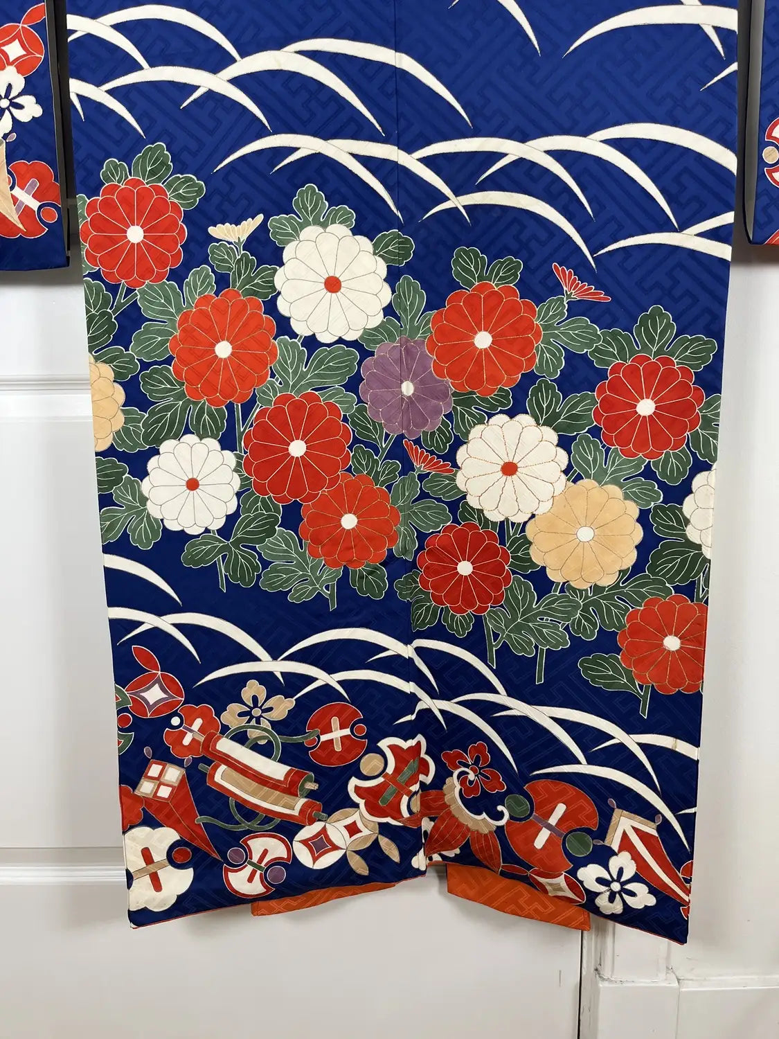 Vintage Furisode - Navy Ultimate Luxury -