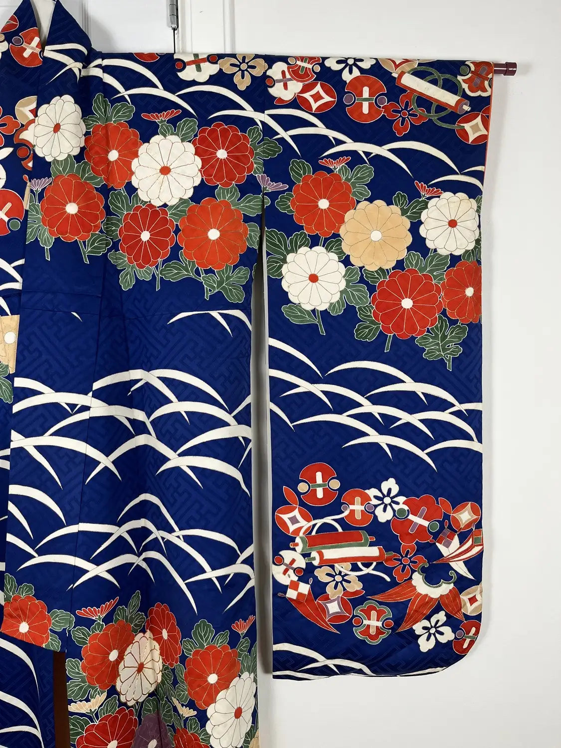 Vintage Furisode - Navy Ultimate Luxury -