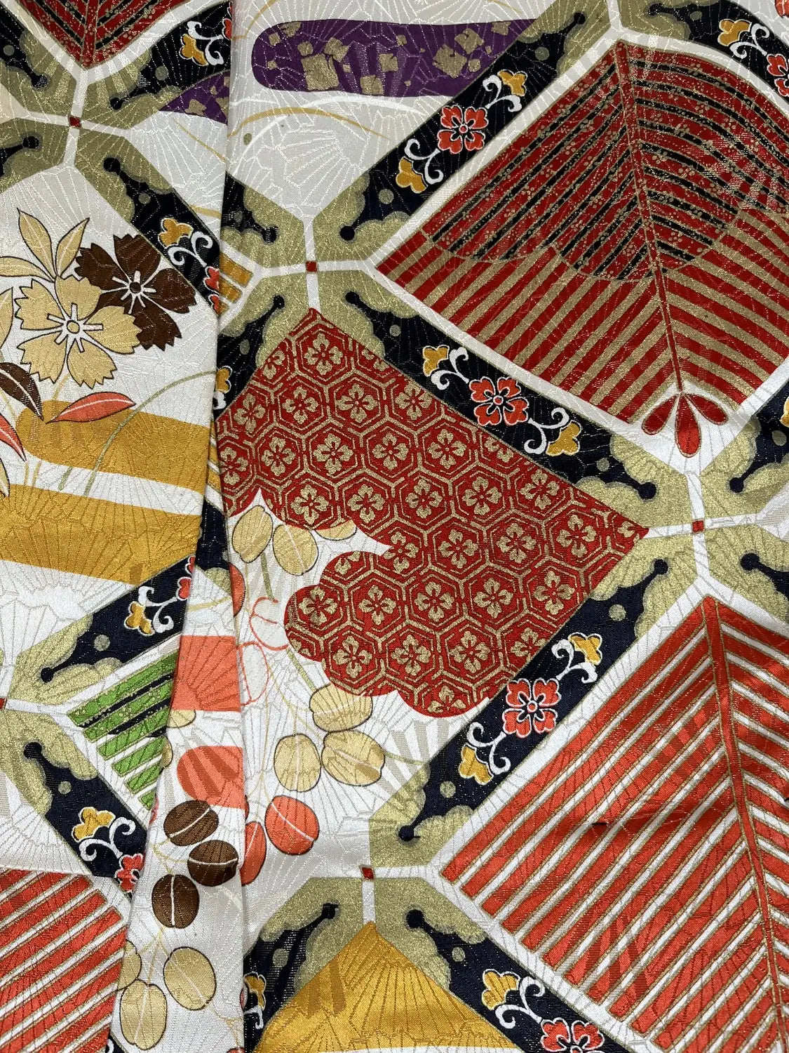 Vintage Furisode - Auspicious Diamond Motif - Hallelujah original arrange