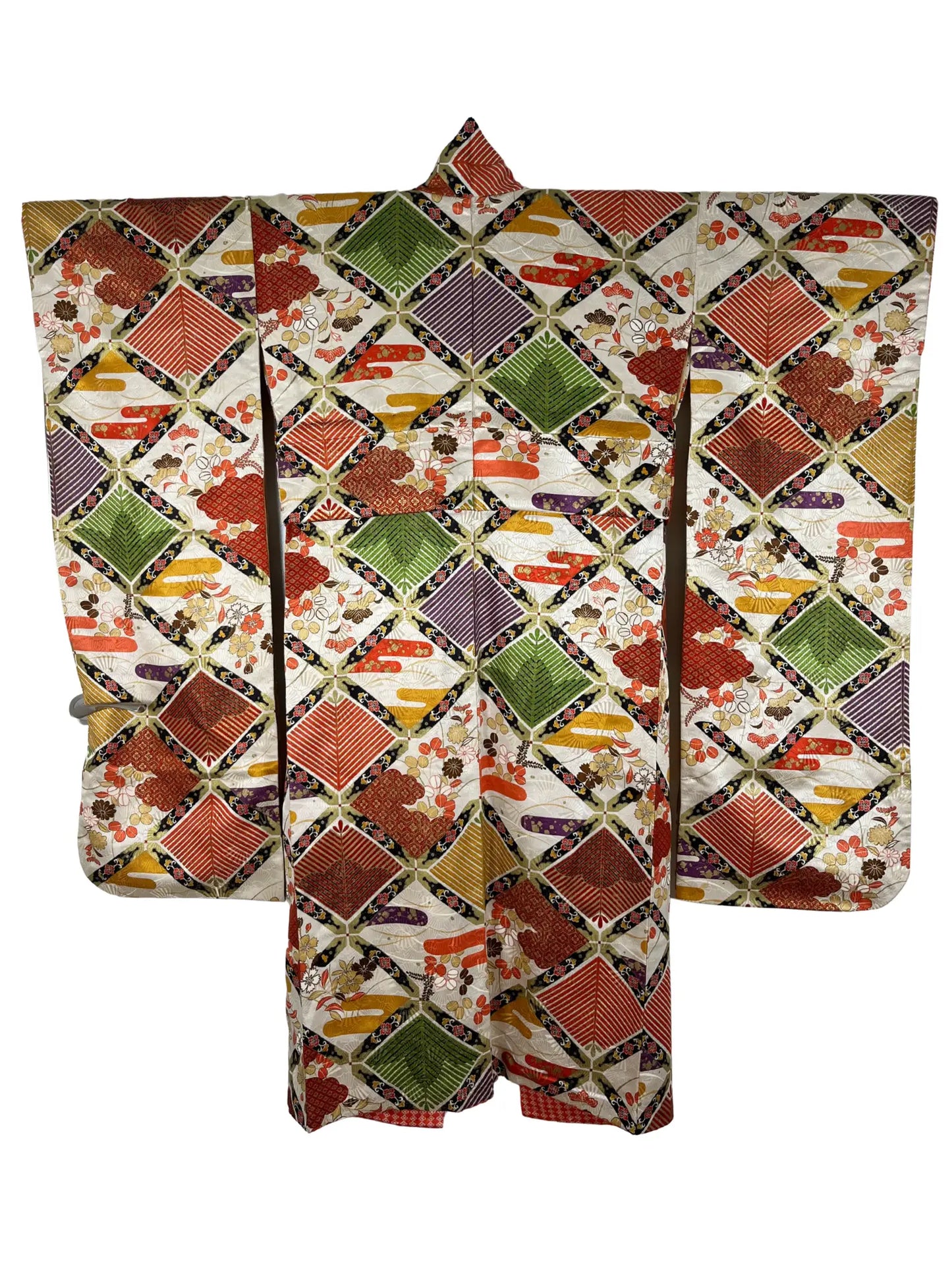 Vintage Furisode - Auspicious Diamond Motif - Hallelujah original arrange