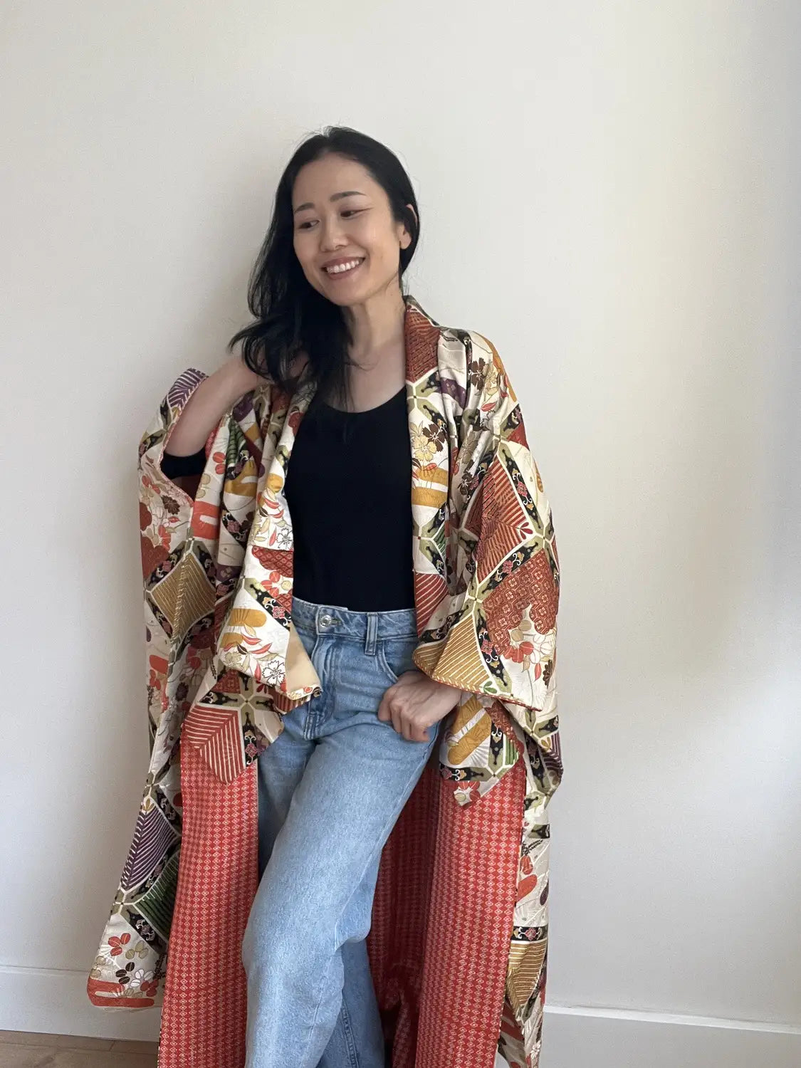 Vintage Furisode - Auspicious Diamond Motif - Hallelujah original arrange