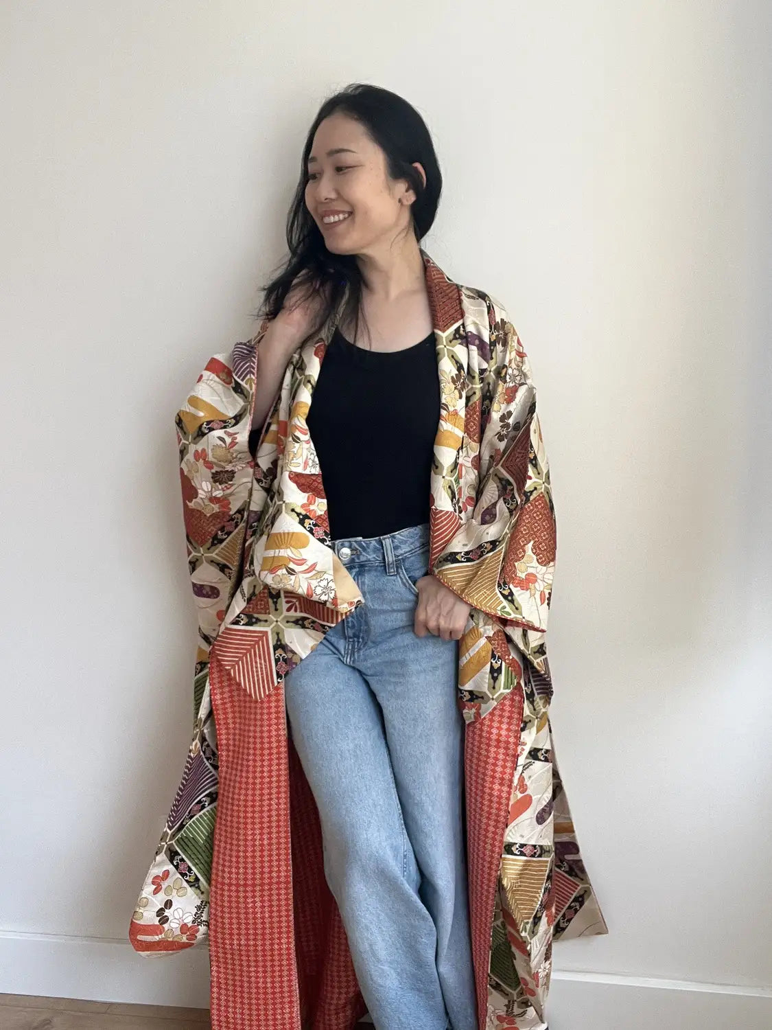 Vintage Furisode - Auspicious Diamond Motif - Hallelujah original arrange