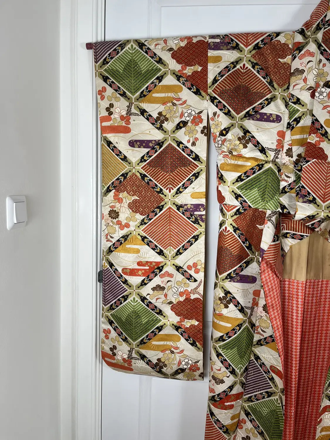 Vintage Furisode - Auspicious Diamond Motif - Hallelujah original arrange