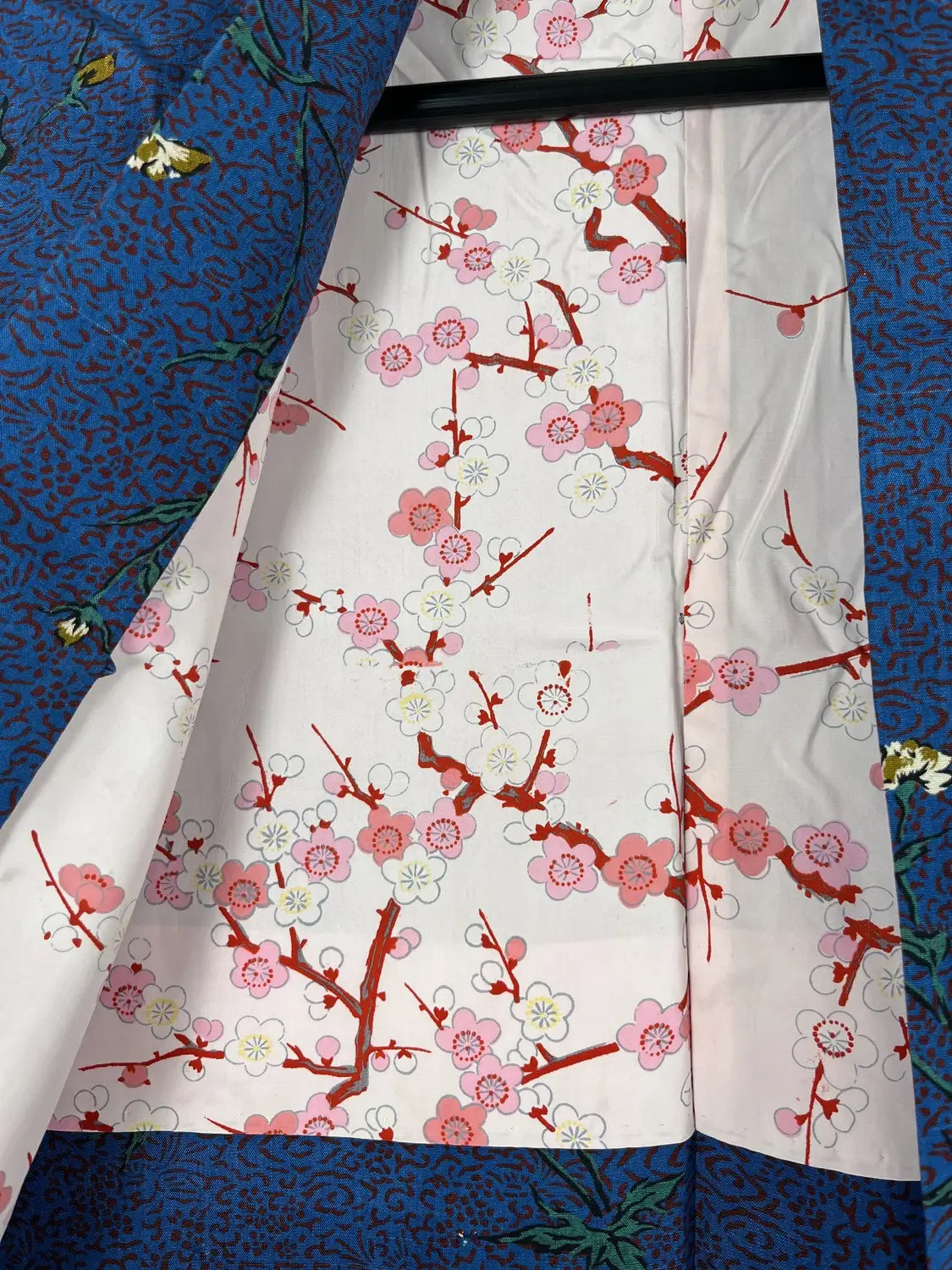 Vintage Color Haori - Blue Floral Extravaganza -