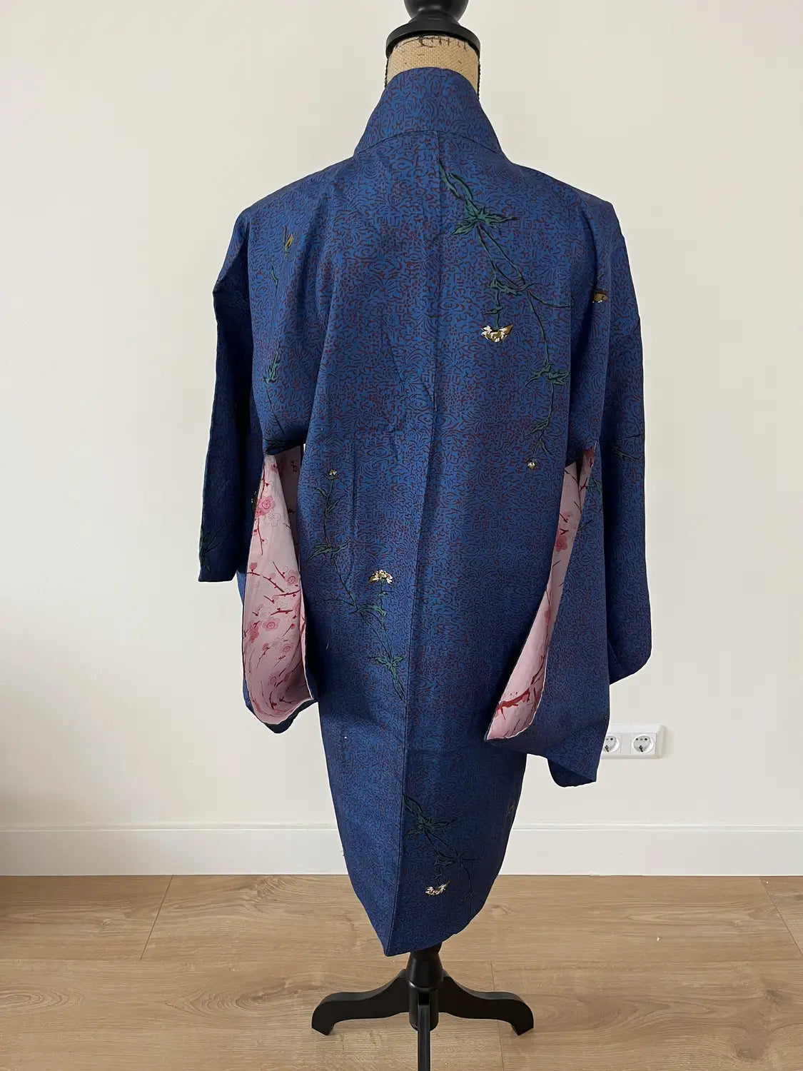 Vintage Color Haori - Blue Floral Extravaganza -