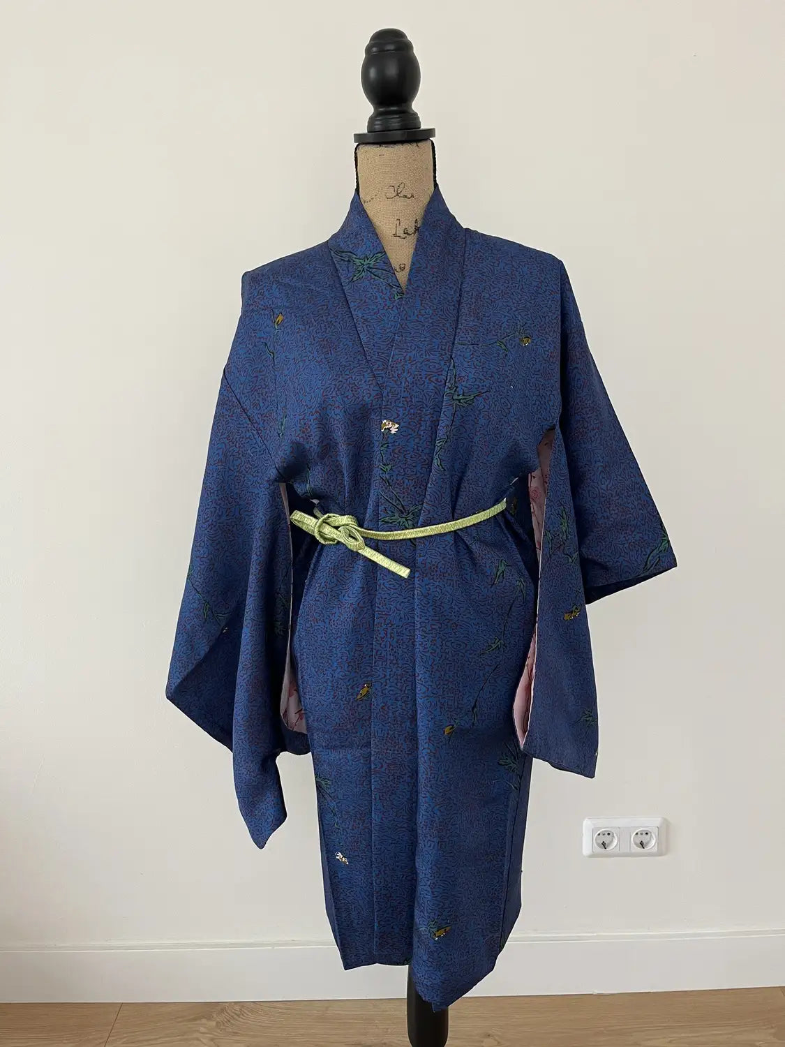 Vintage Color Haori - Blue Floral Extravaganza -