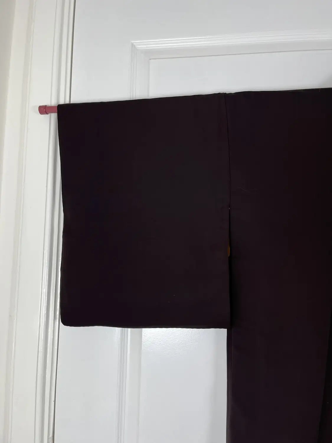 Haori noir vintage - Retour des tulipes pourpres -