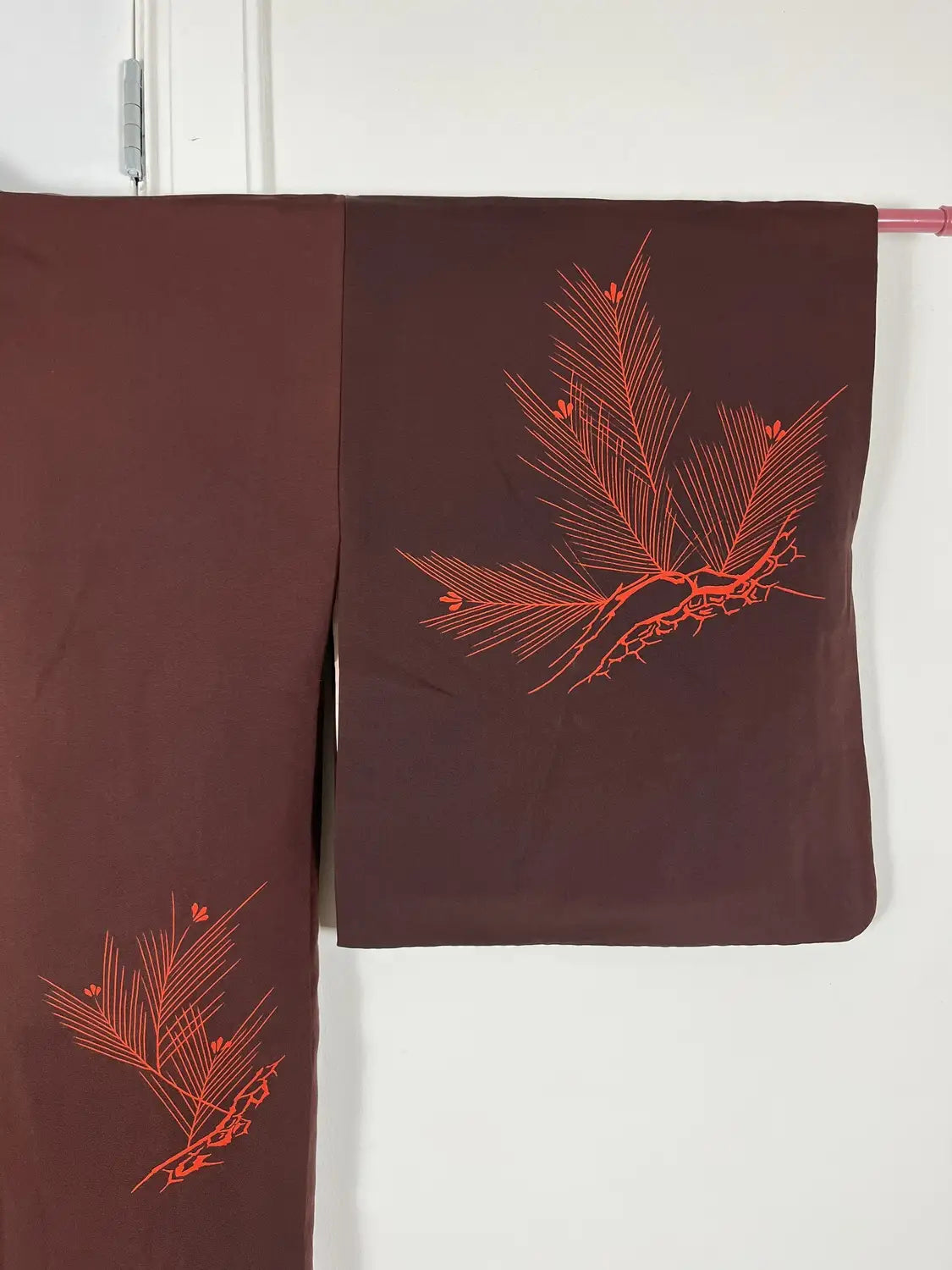 Vintage Color Haori - Brown Traditional Japanese pine tree-