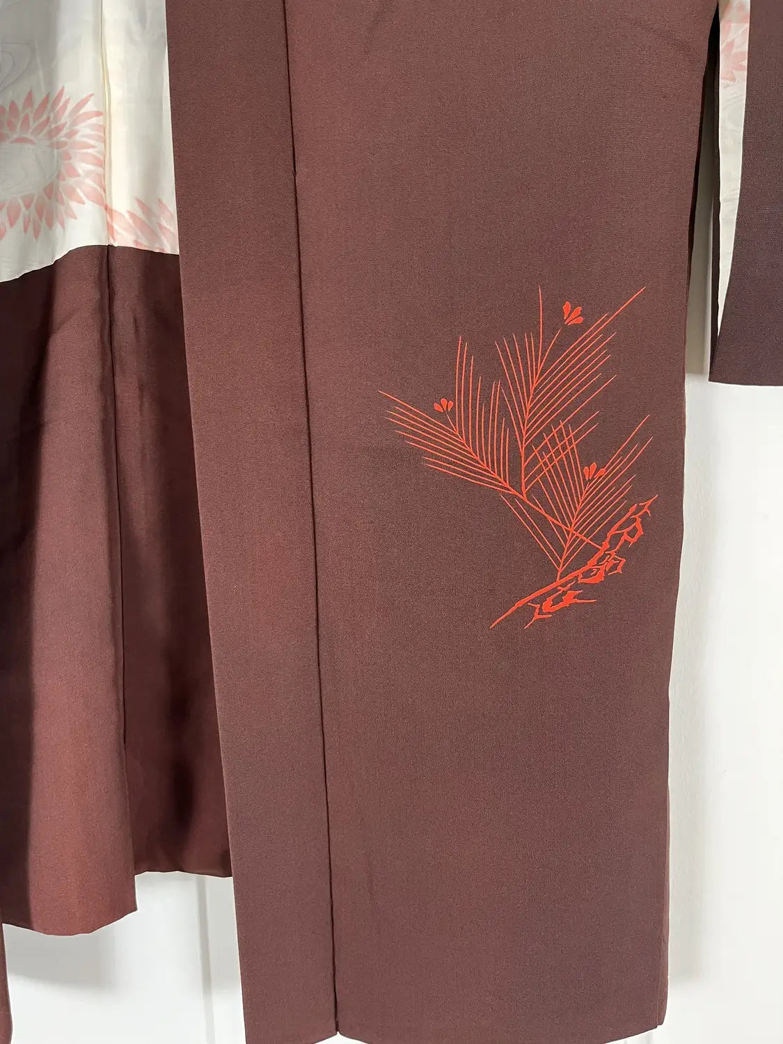 Vintage Color Haori - Brown Traditional Japanese pine tree-