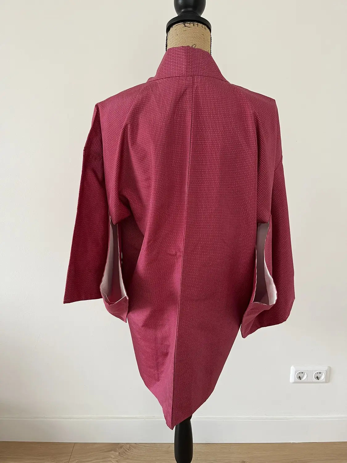 Vintage Color Haori - Red Detailed Condition Check -