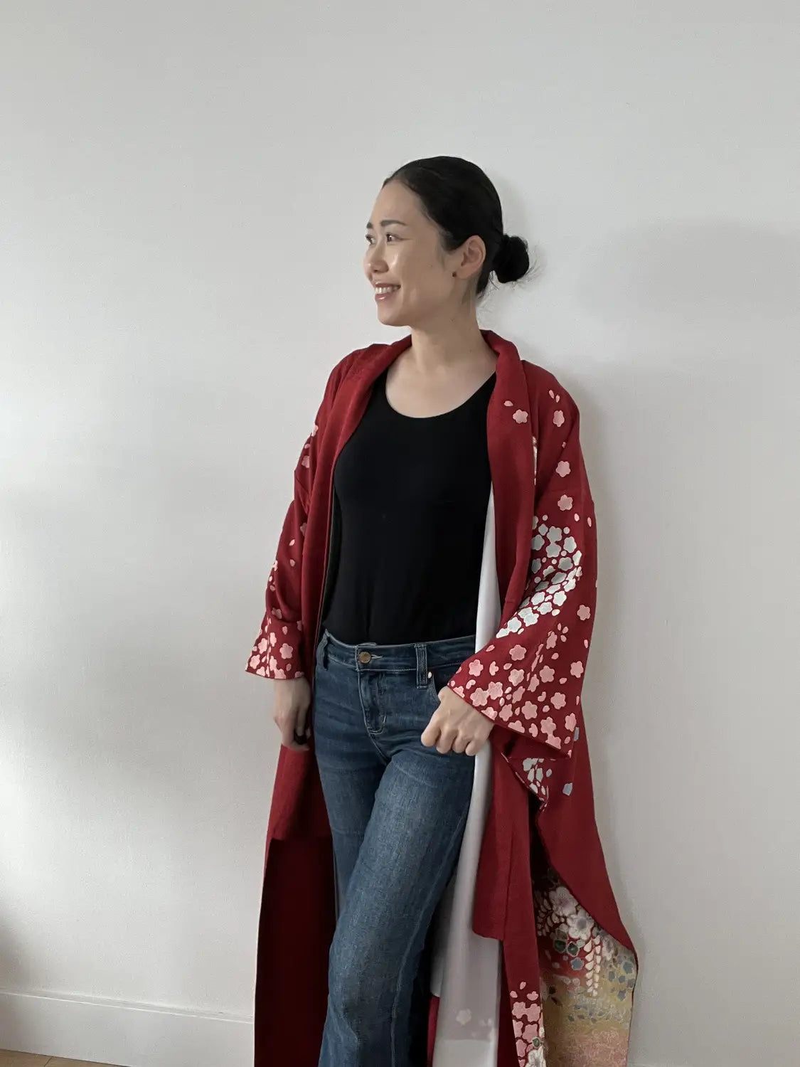 Vintage Furisode - Deepred Phantom Tsujigahana -