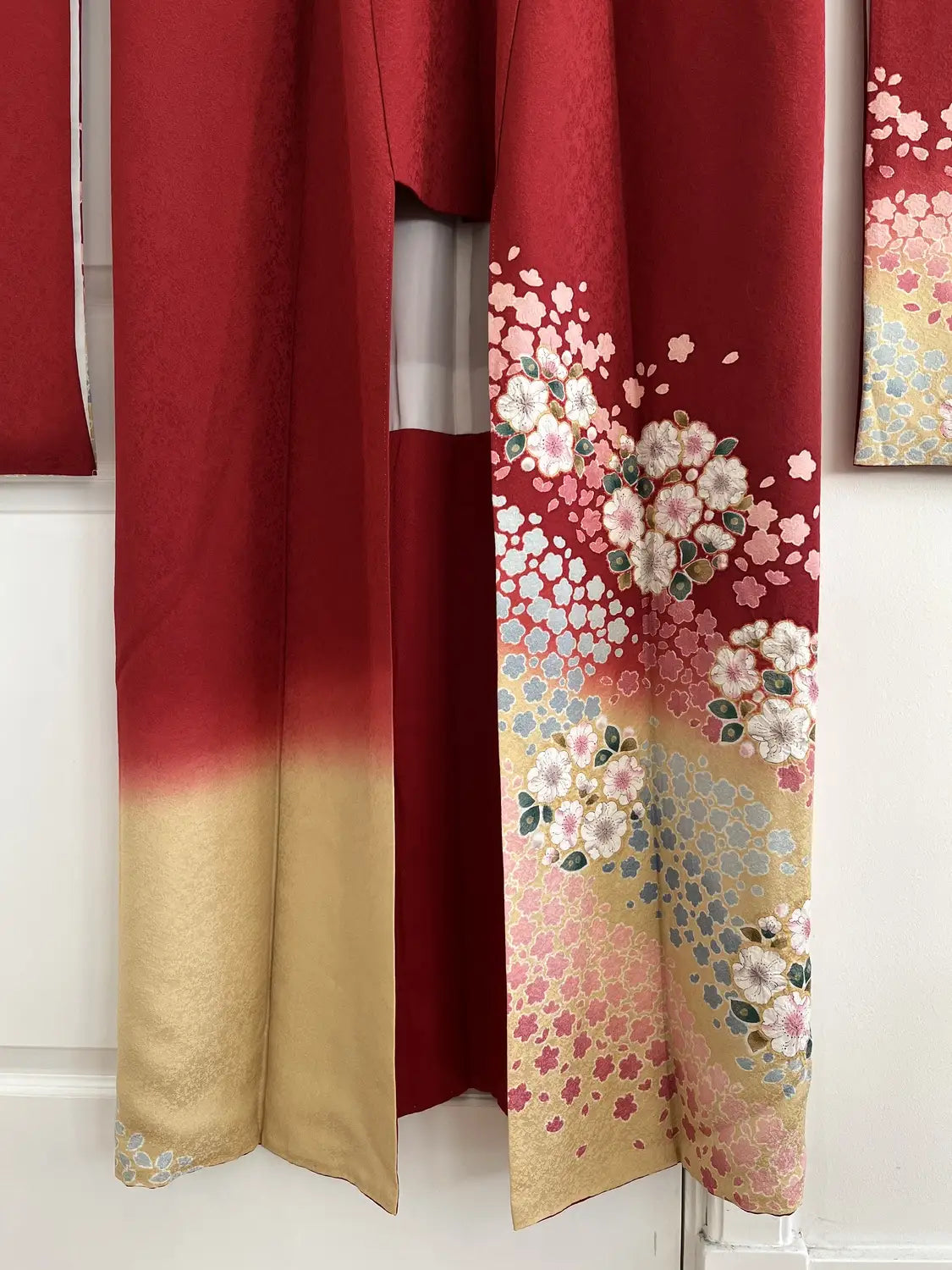 Vintage Furisode - Deepred Phantom Tsujigahana -