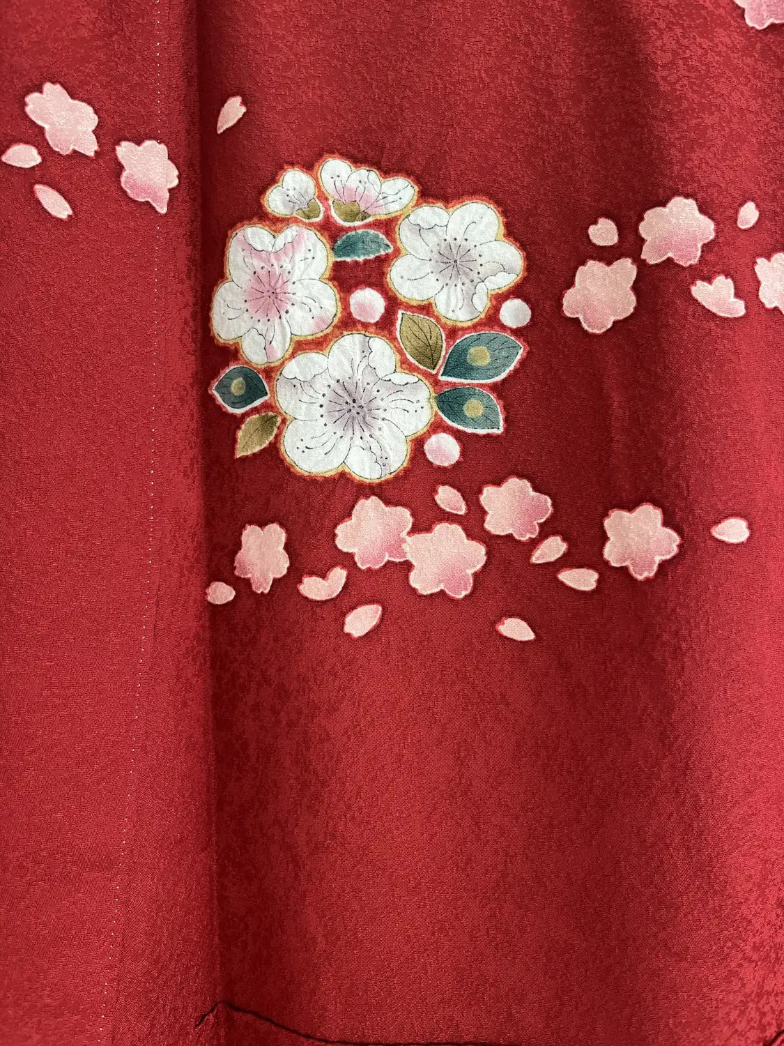 Vintage Furisode - Deepred Phantom Tsujigahana -