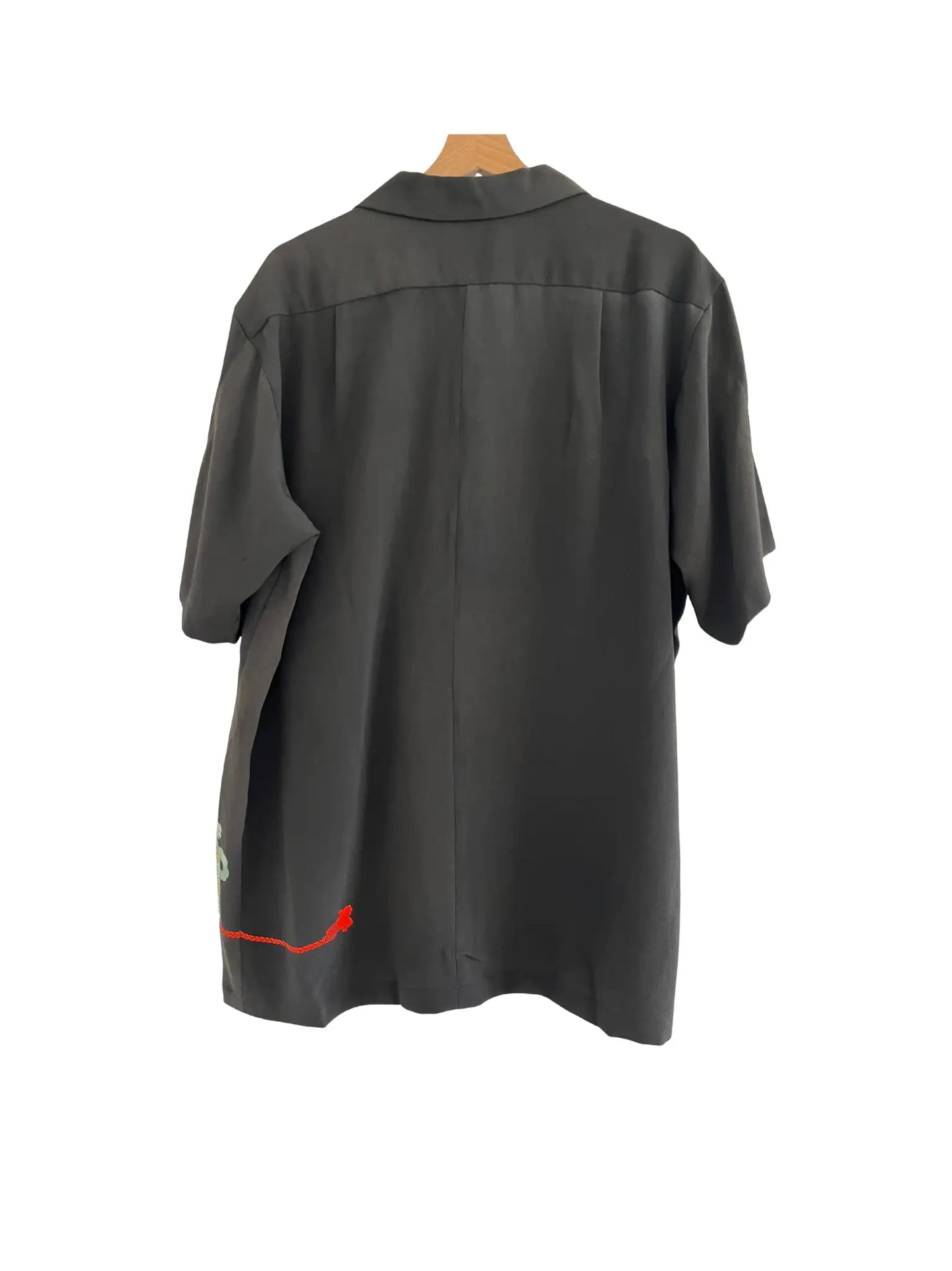 Kimono remake Hawaiian Shirt - Black Mystical Japanese Vase-