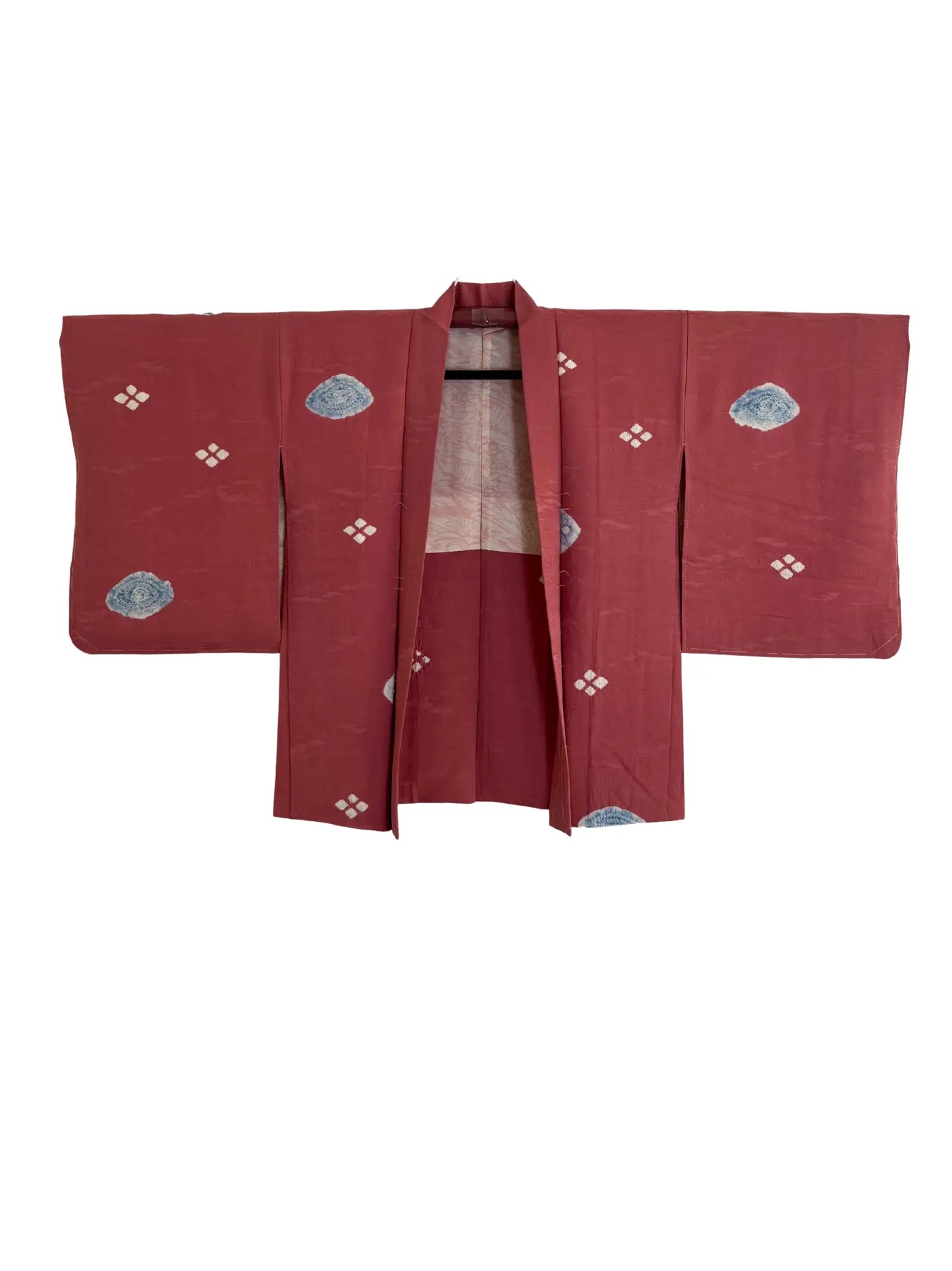 Vintage Color Haori - Calm pink Scattered Shibori Motif -