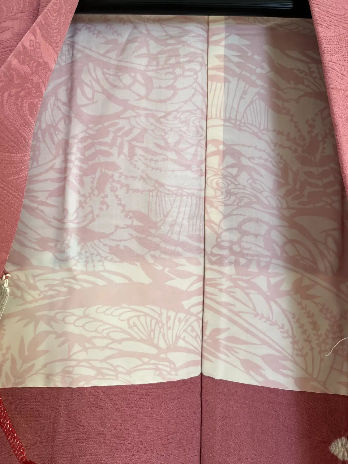 Vintage Color Haori - Calm pink Scattered Shibori Motif -